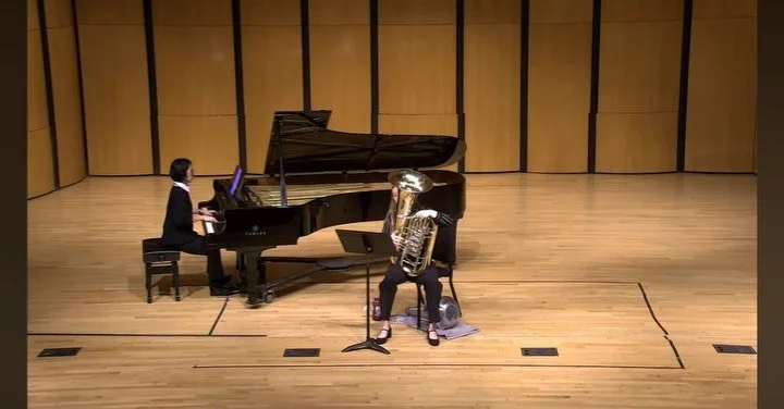 Love this piece by @hopeariamusic ❤️ here are clips of mvt 4 and mvt 3 of Considerations on a Moonlit Lake 🌙 (also get ready for the loudest and most resonant mute change I have ever experienced, oops)