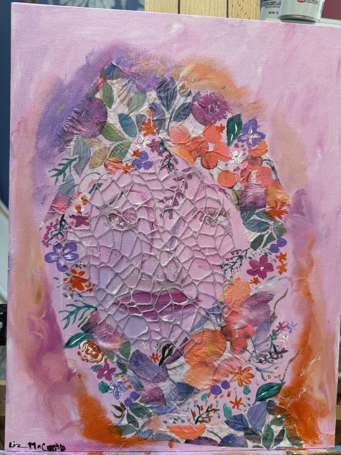 Fragments of Beauty 9x12 acrylic on canvas 