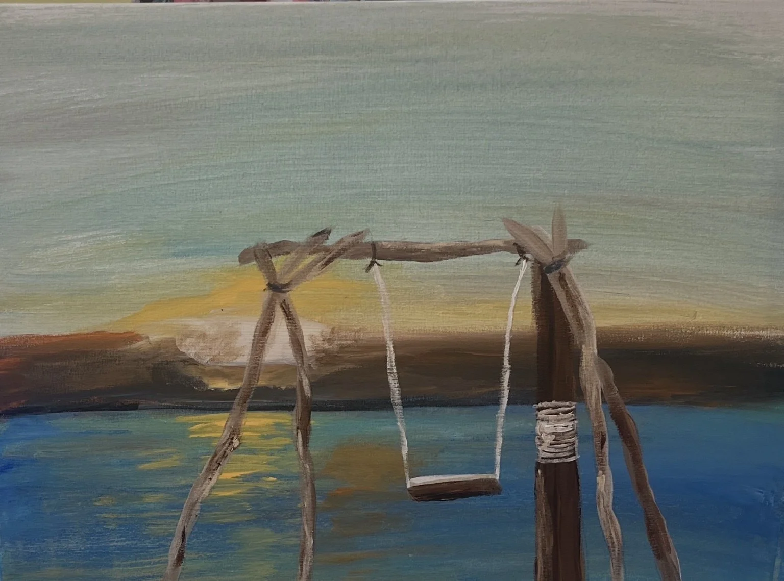 Where Time Pauses 9x12 acrylic on canvas