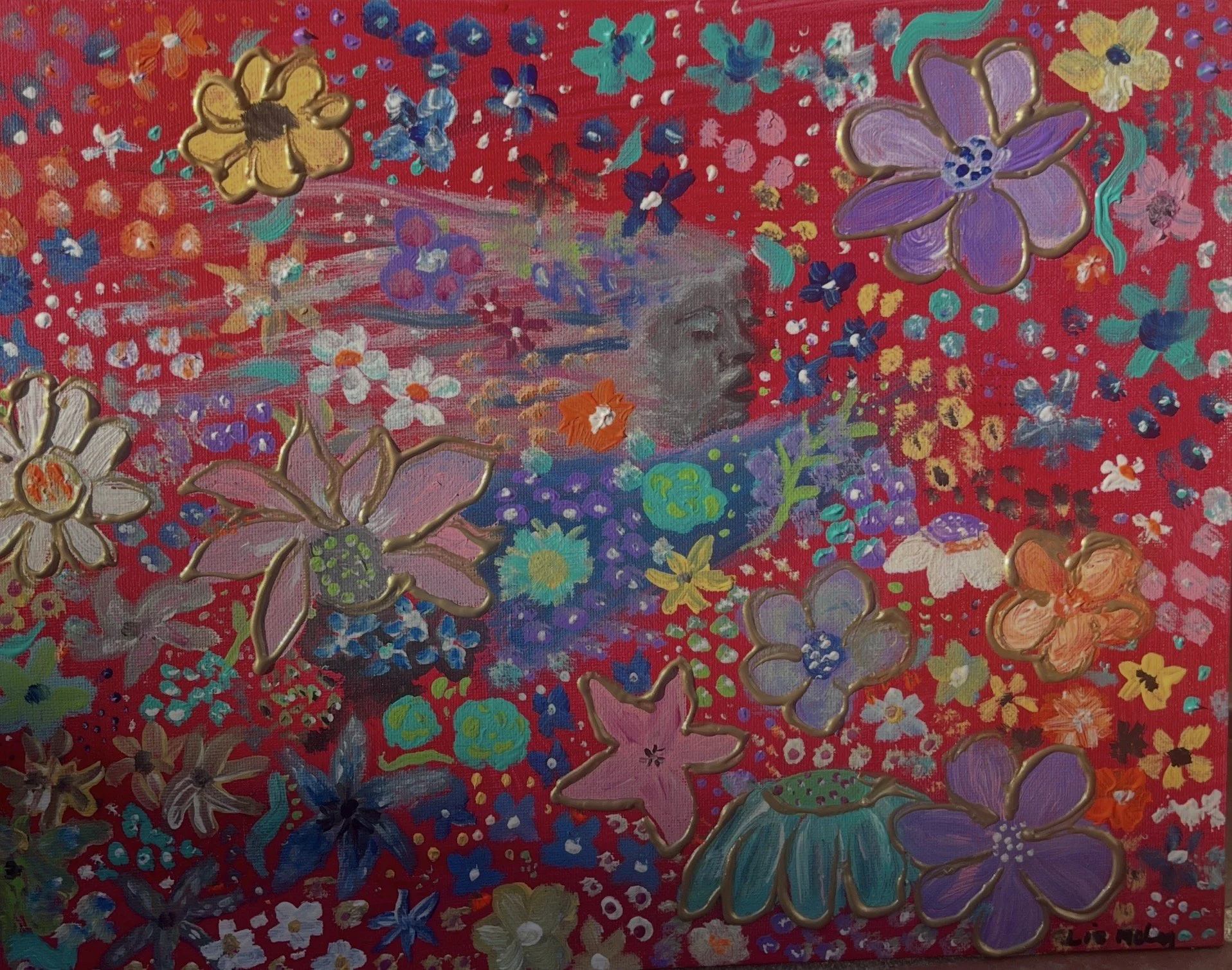 Amongst Beauty 9x12 acrylic on canvas 