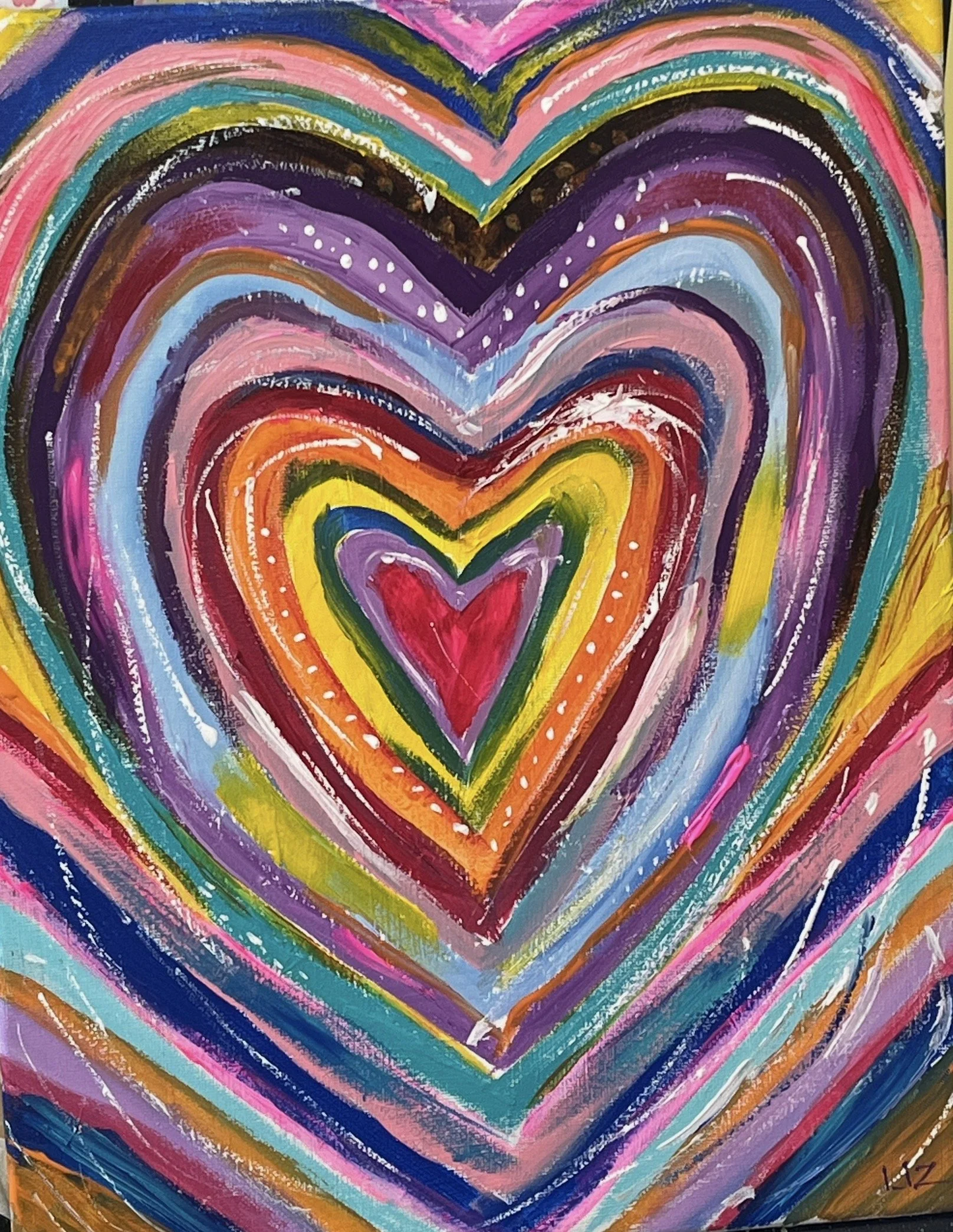 Love Unlimited 9x12 acrylic on canvas