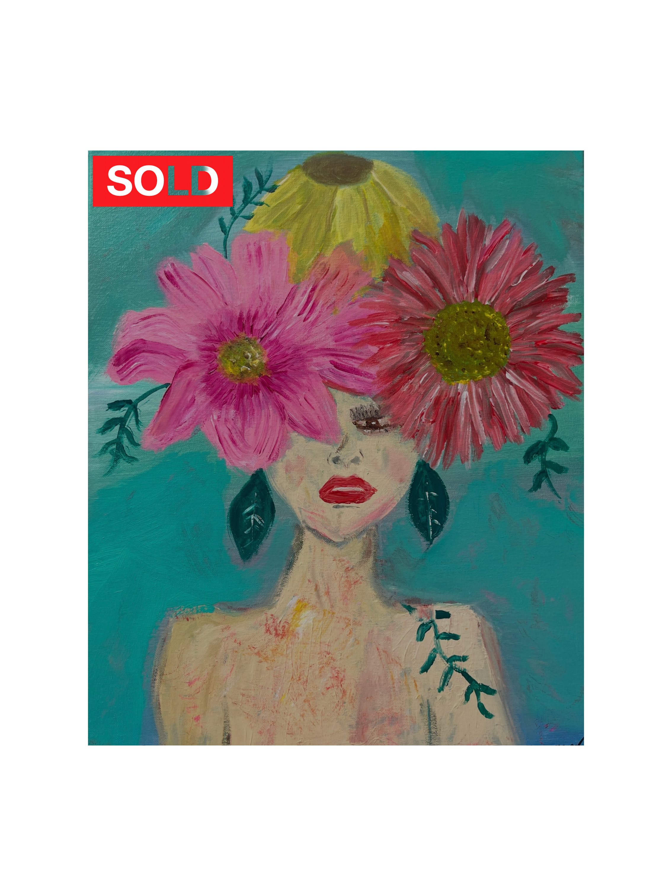 SOLD Blooming 16x20 acrylic on canvas 