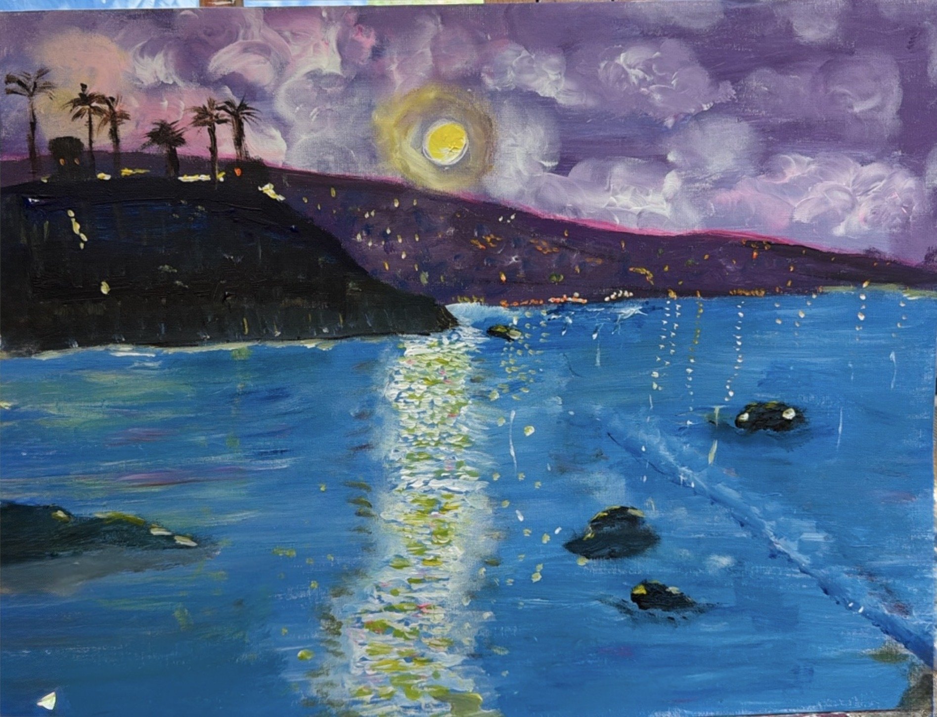Where Evening Settles 16x20 acrylic on canvas 