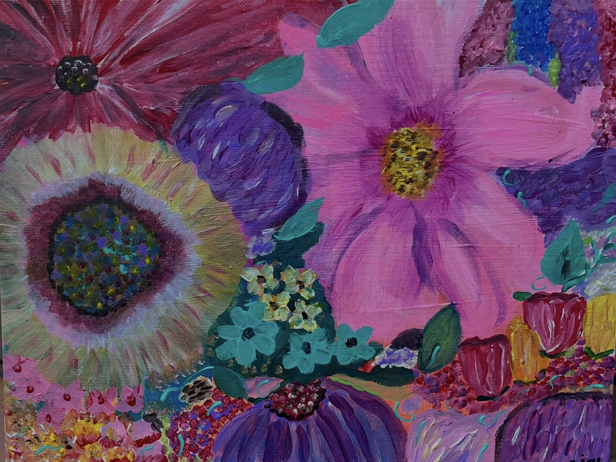 Happiness 9x12 acrylic on canvas 