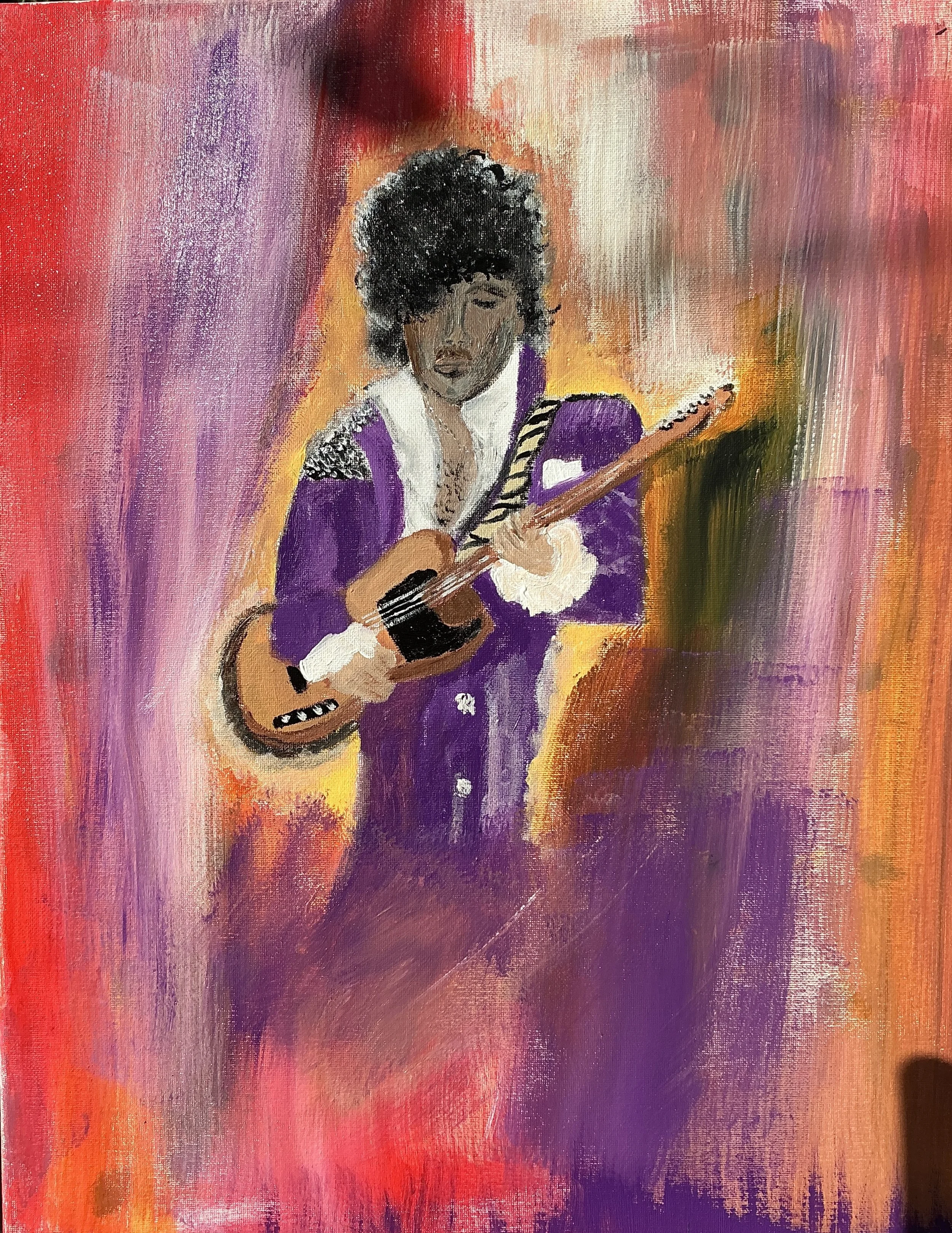 Purple Reign 9x12 acrylic on canvas 