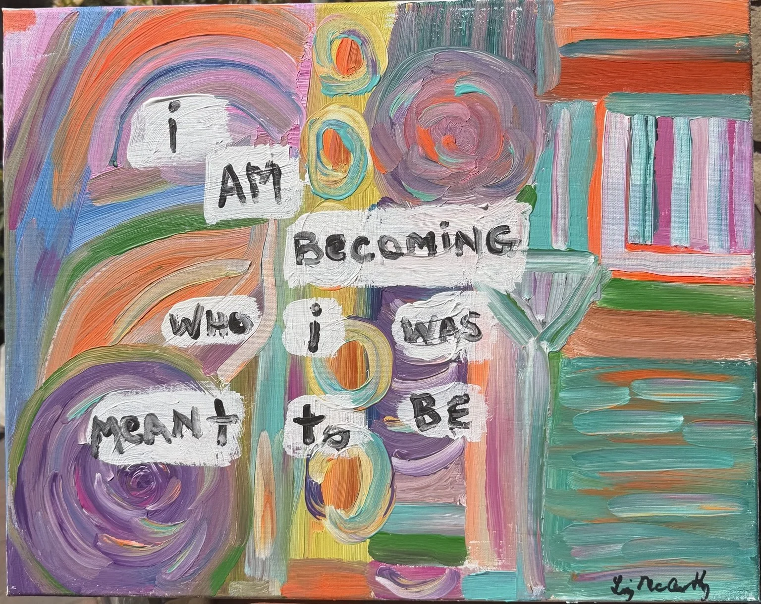 Becoming 16x20 acrylic on canvas 