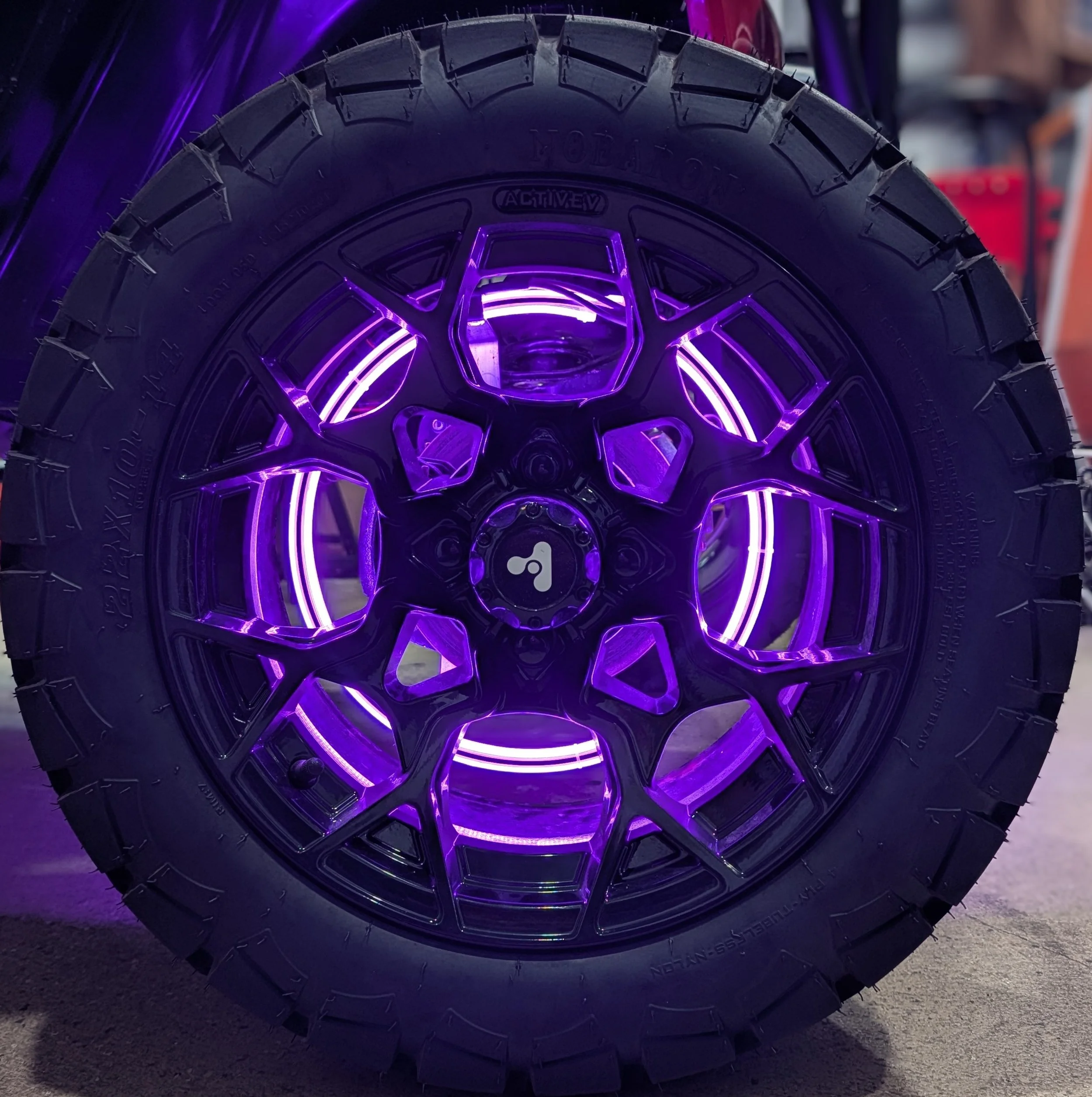 High-Intensity Golf Cart Wheel Light Kit