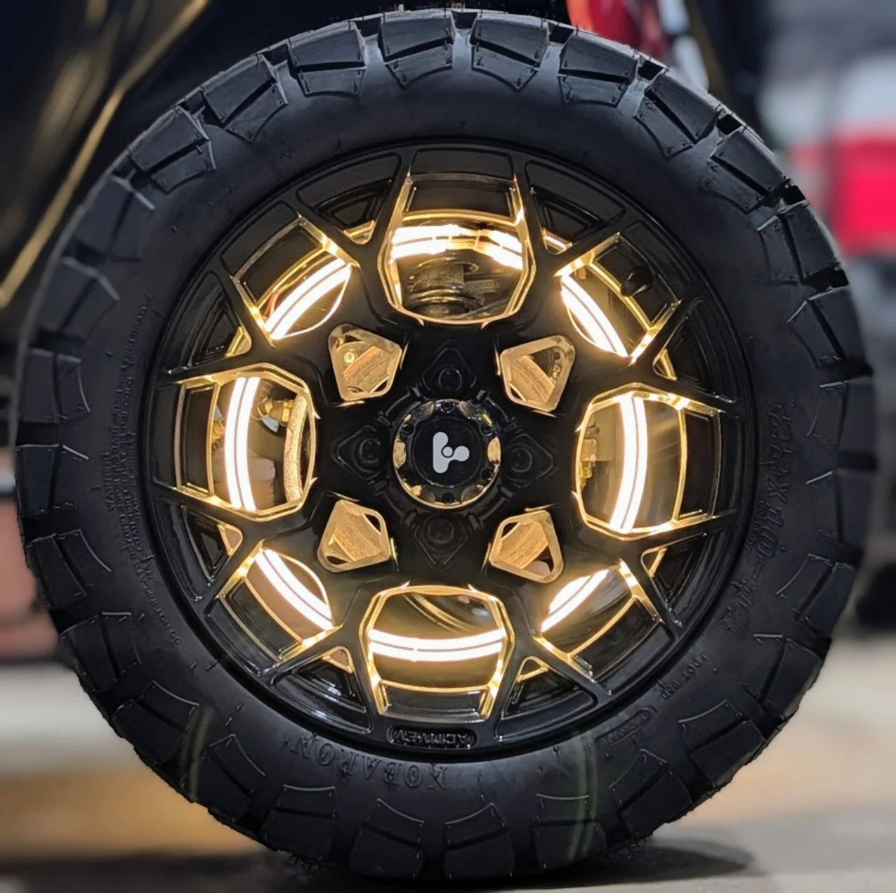 High-Intensity Golf Cart Wheel Light Kit