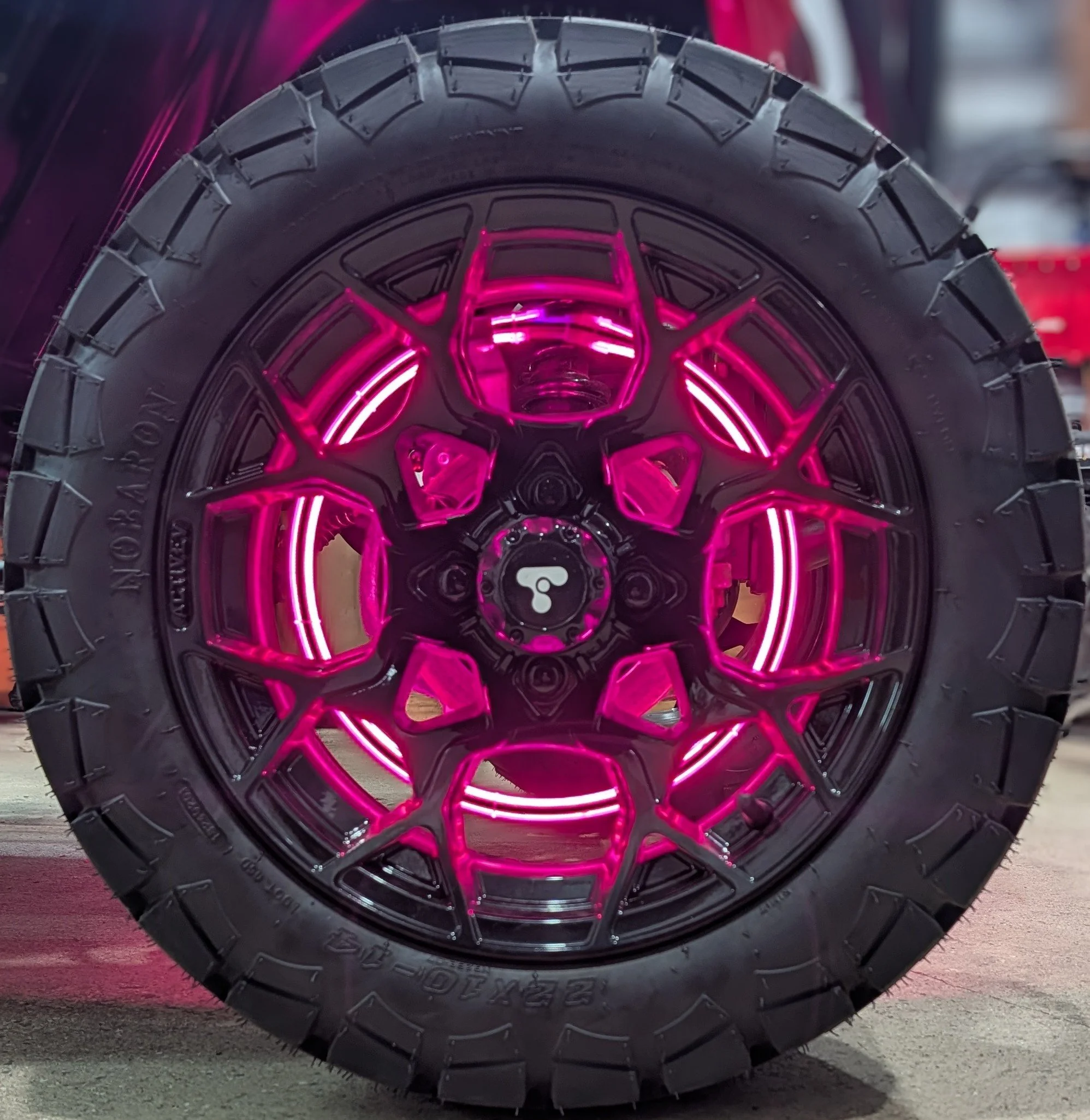 High-Intensity Golf Cart Wheel Light Kit