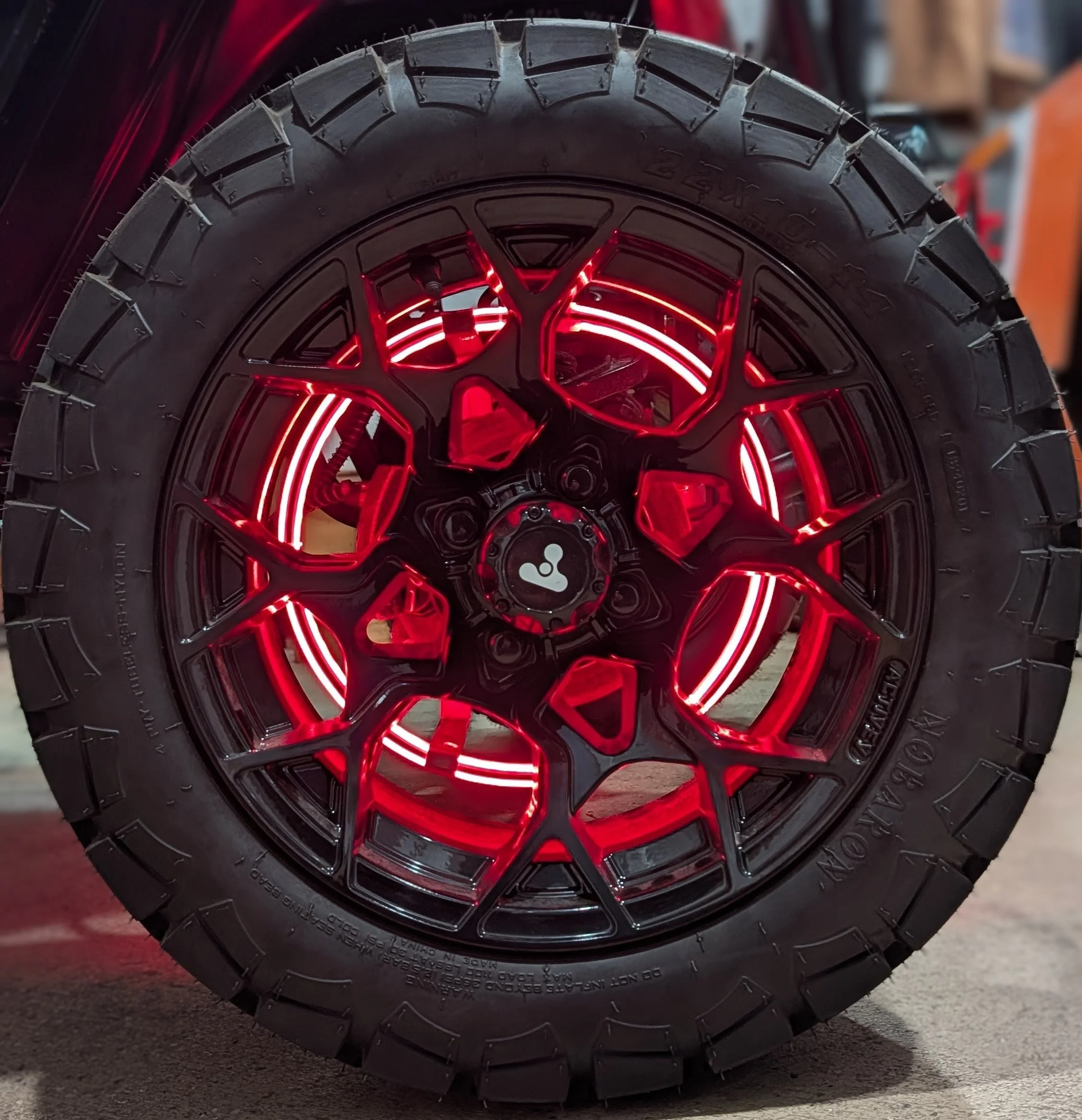 High-Intensity Golf Cart Wheel Light Kit