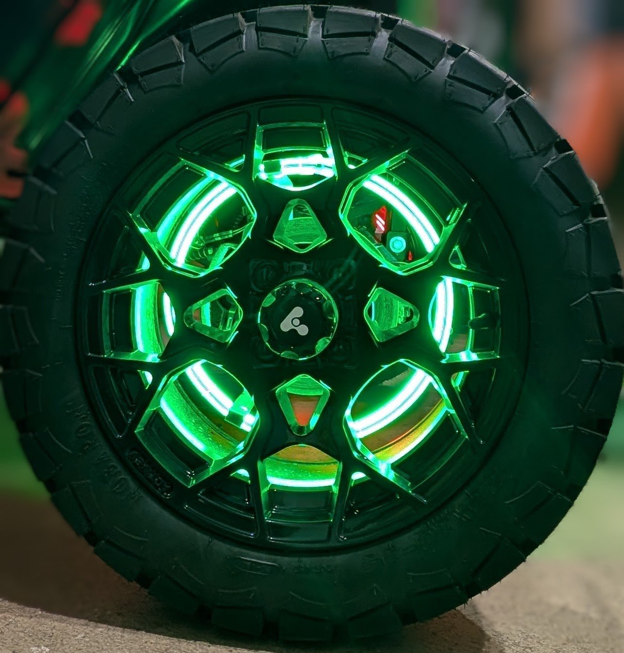 High-Intensity Golf Cart Wheel Light Kit