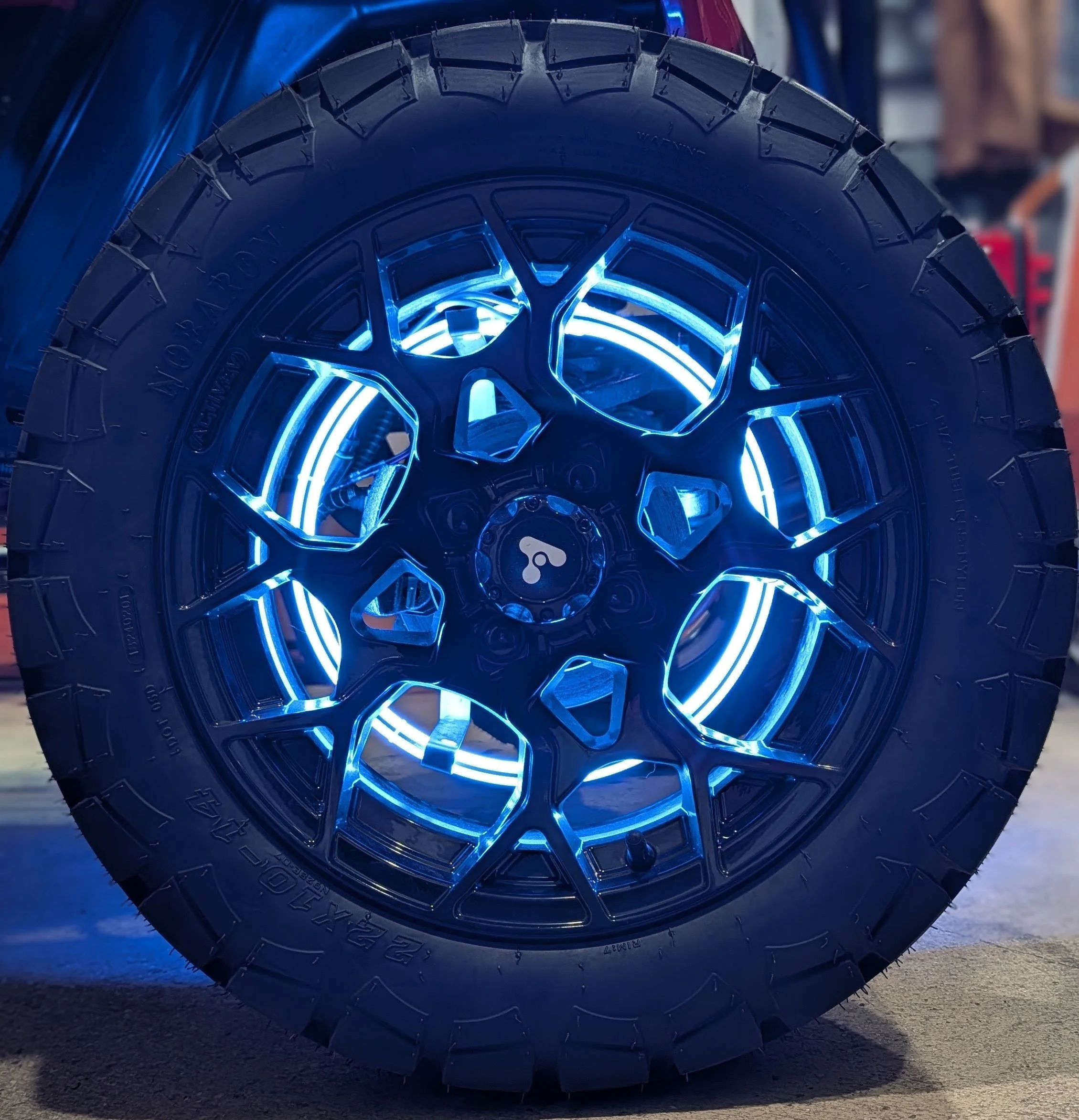 High-Intensity Golf Cart Wheel Light Kit