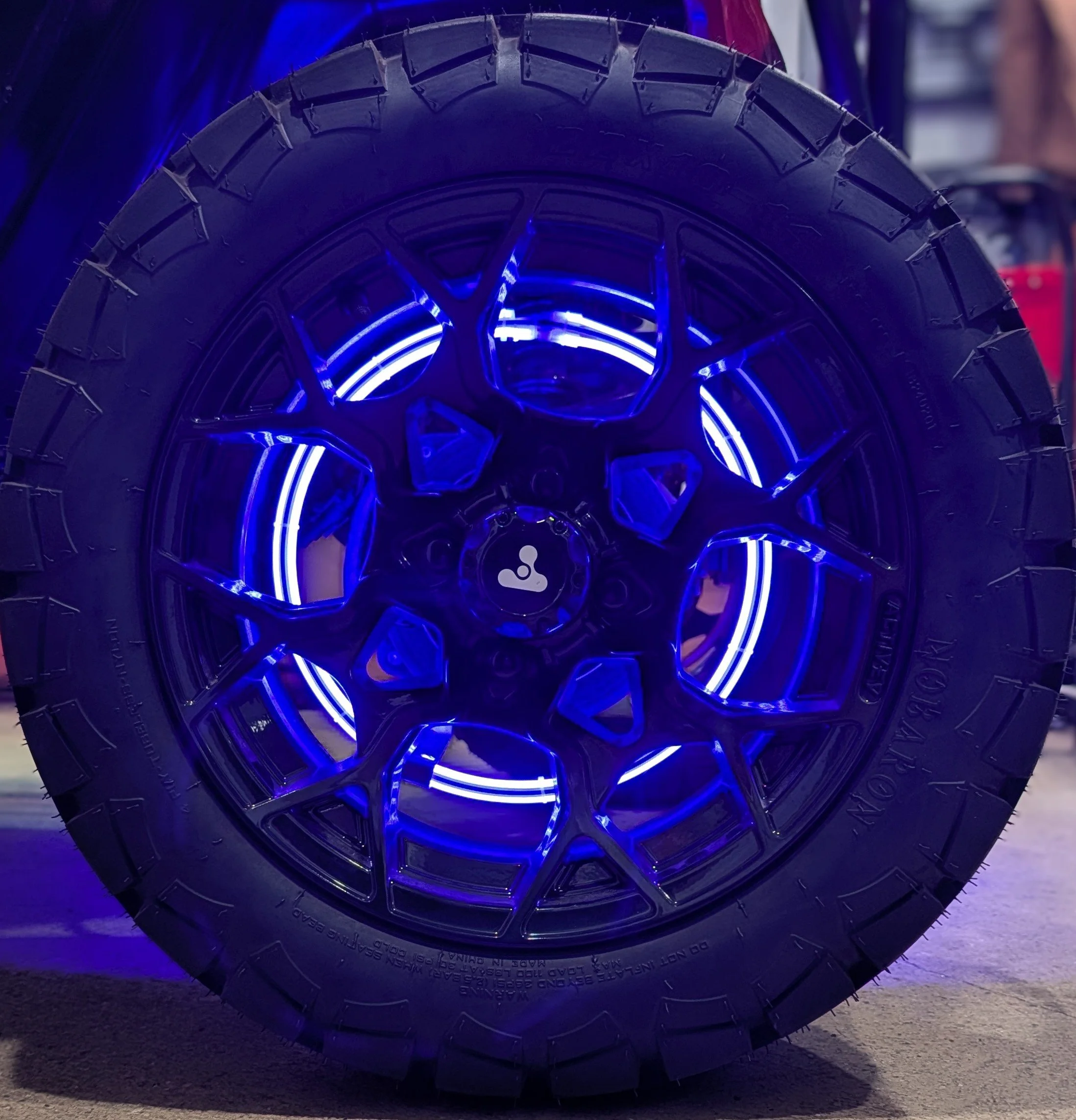 High-Intensity Golf Cart Wheel Light Kit