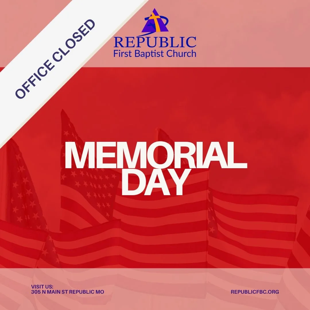 Memorial Day - OFFICE CLOSED