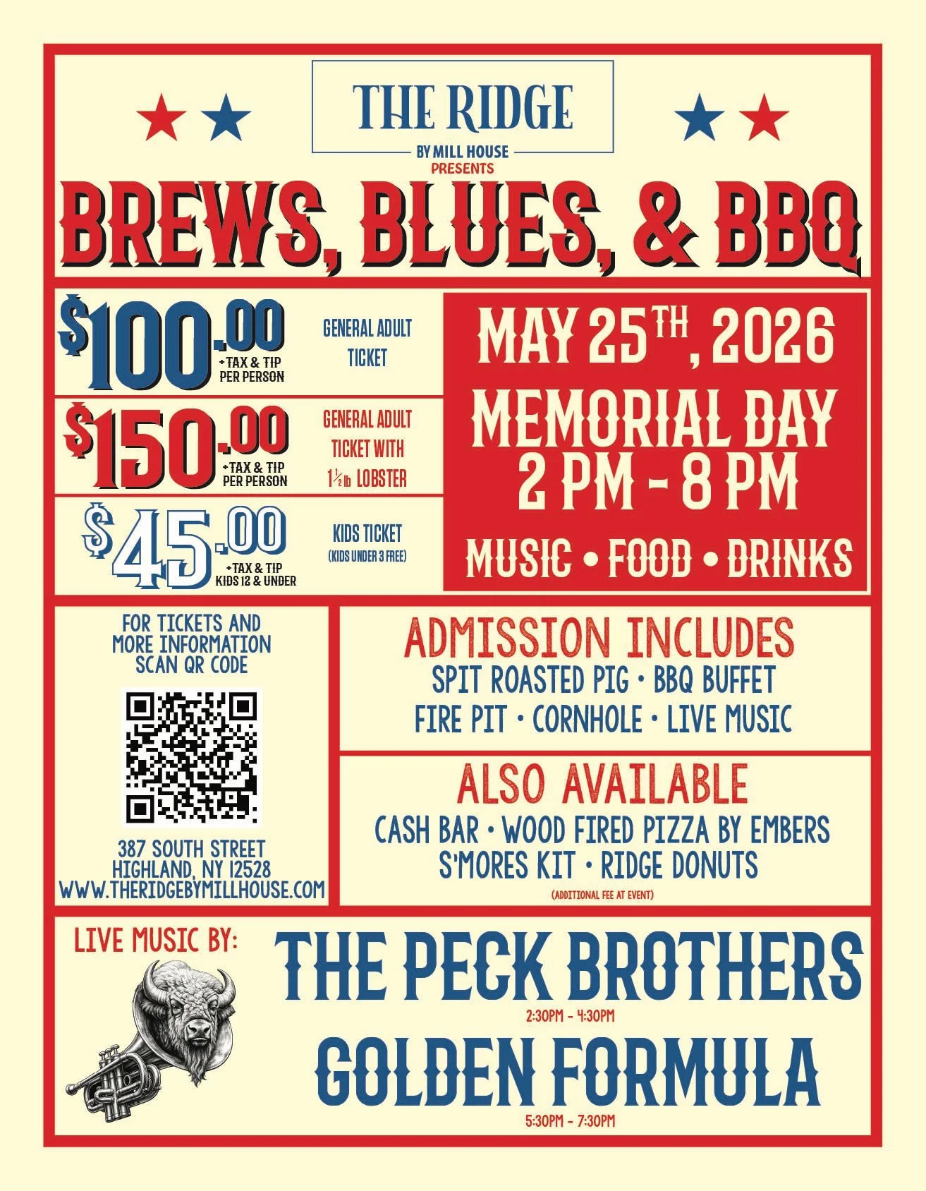 Brews, Blues and BBQ at the Ridge by Mill House