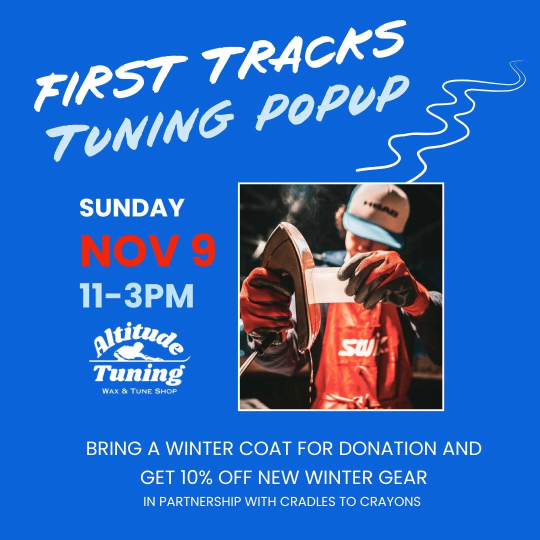 Come by next Sunday Nov 9th as we open the lifts for ski season at Local Noon with our tuning partner @altitudetuning who will be doing his thing on-site from 11-3. 

🎿 Get look at some of our ski brands we'll have on the shelves like @stio @halfday