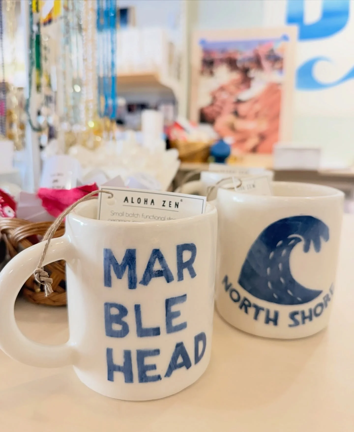 Small-batch, hand-thrown and hand-carved for us by fellow lovers of the earth &amp; sea, aloha zen. We couldn&rsquo;t be happier with our dreamy mugs and consider these a piece of art worth gift-giving. (Mom would love) ❤️