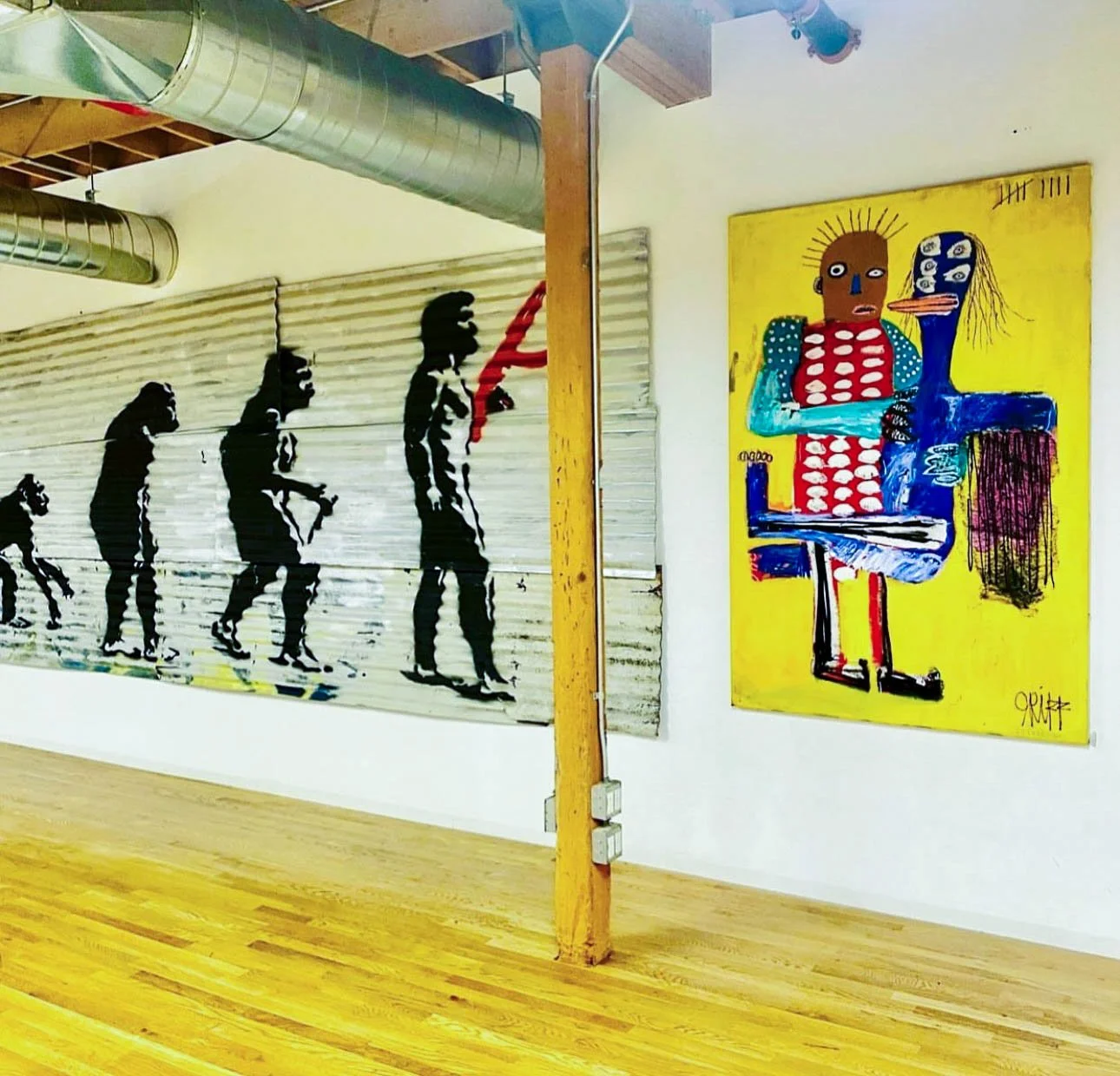 Griff alongside Banksy