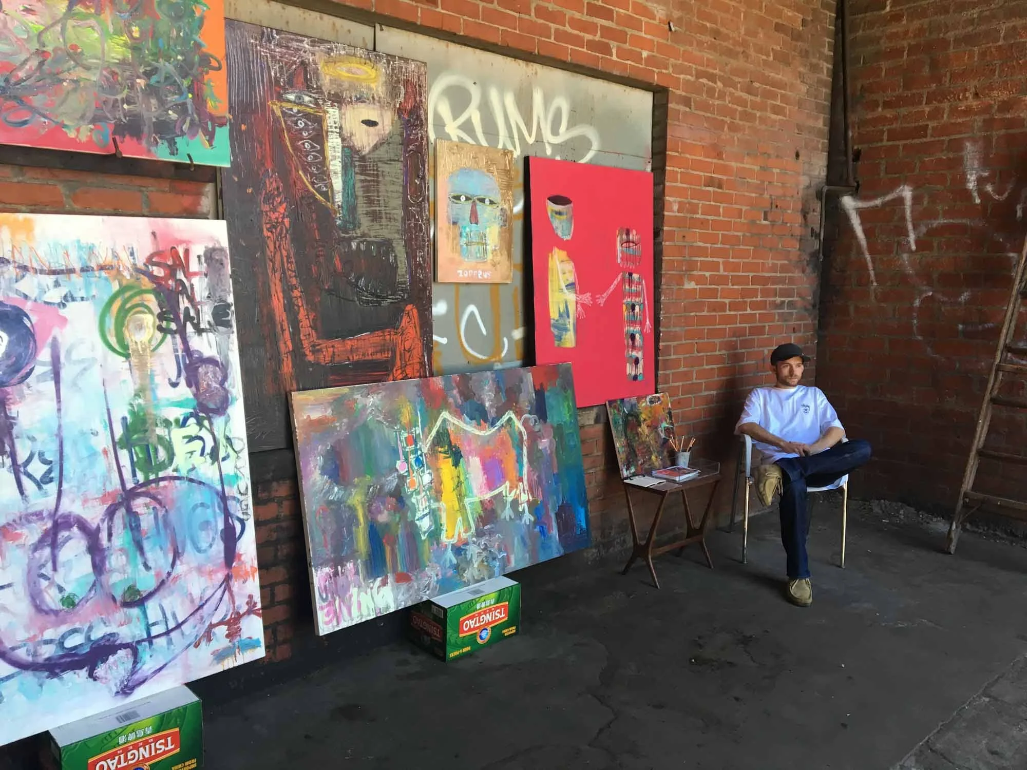 Griff's first art show in 2016