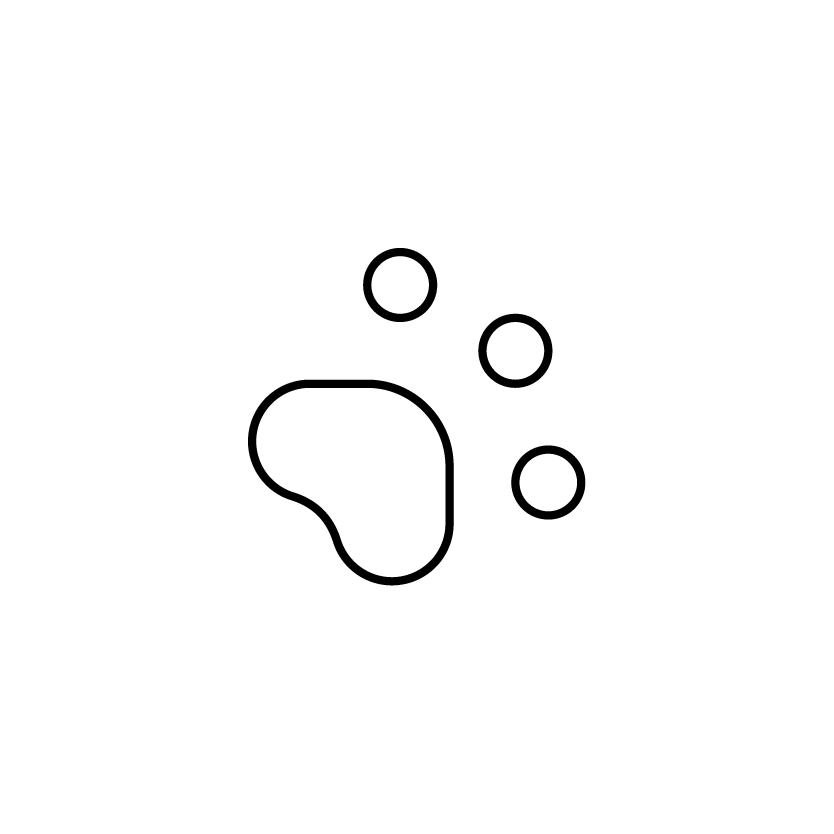a cat paw footprint