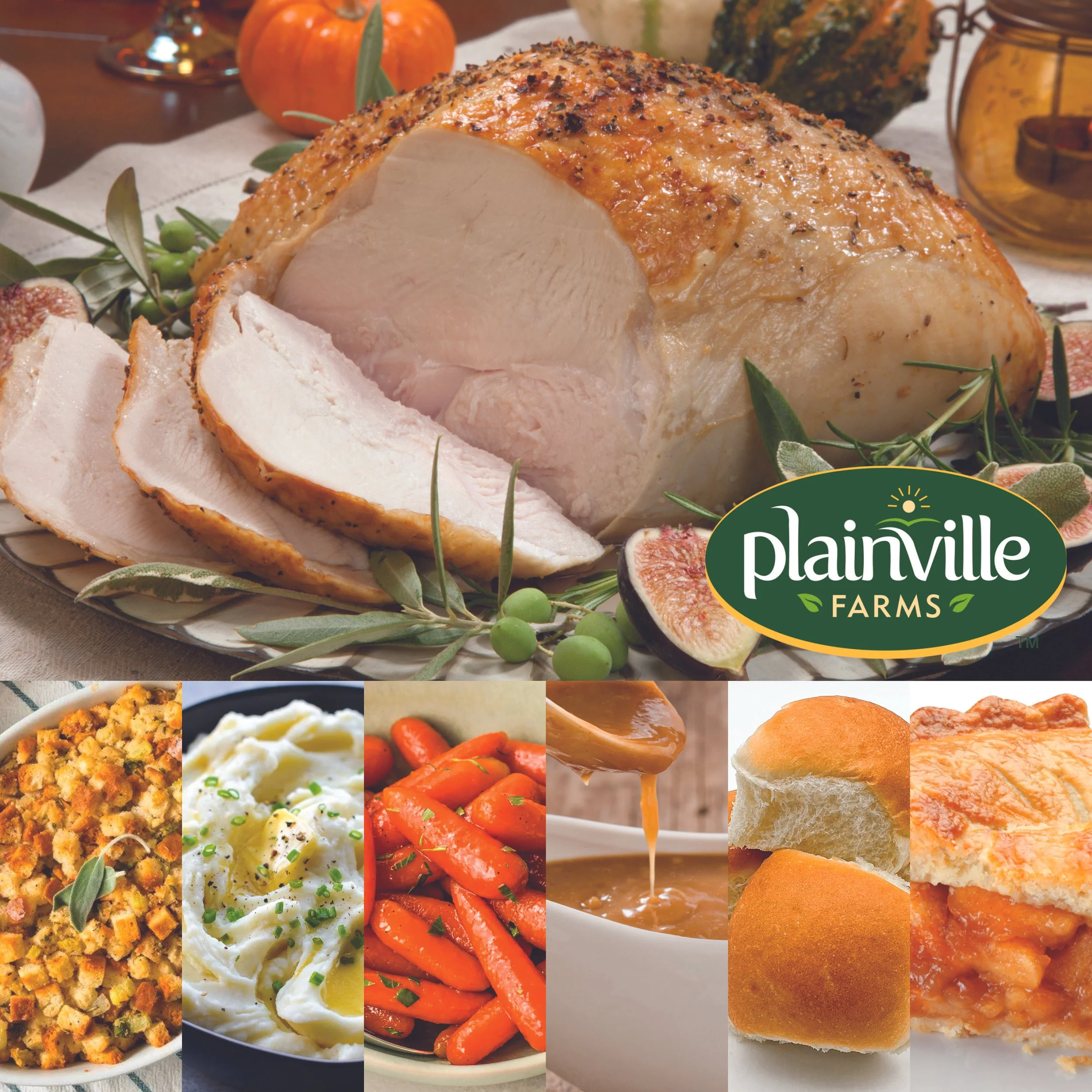6 Person Plainville Farms Turkey Breast Meal