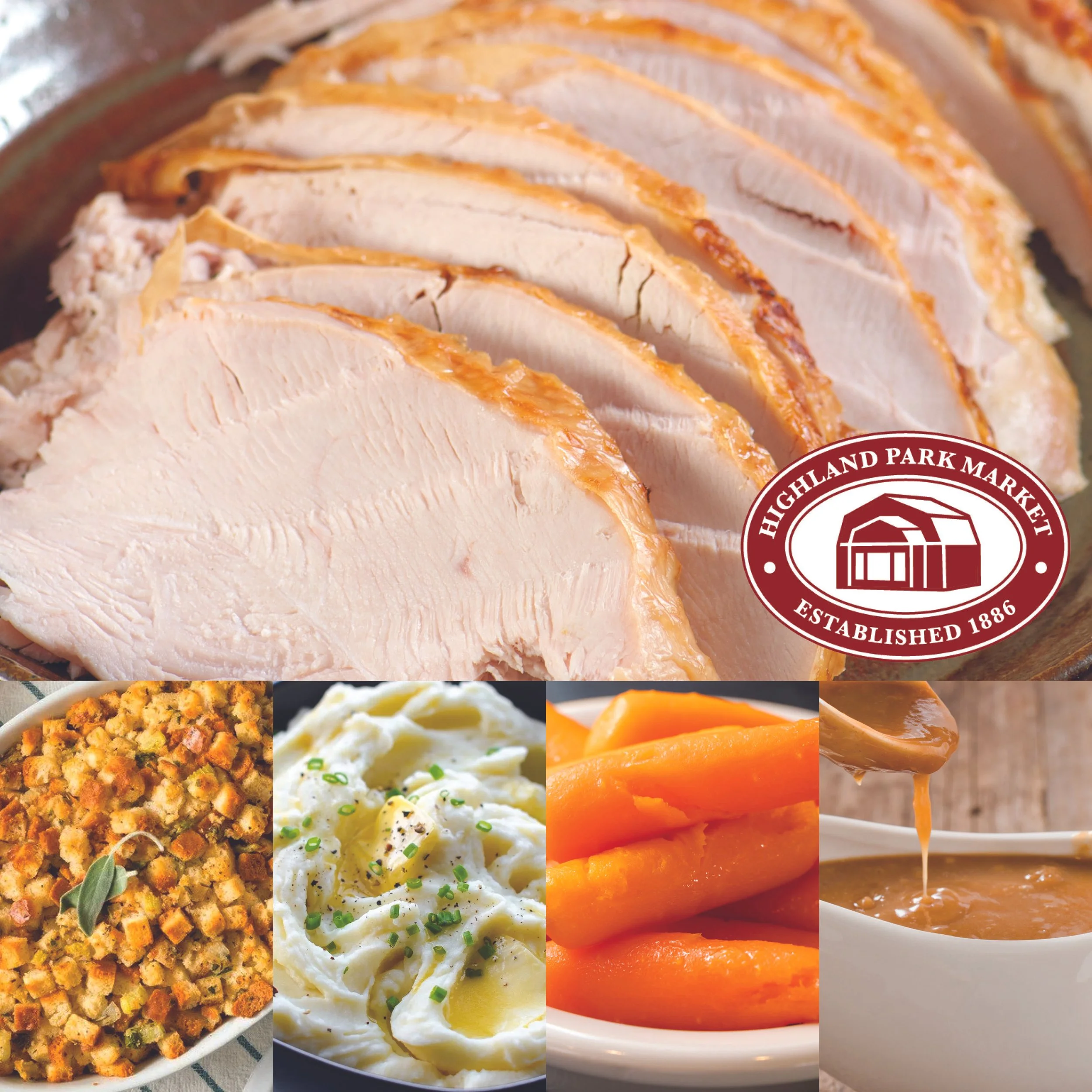 Highland Park's Own Turkey Dinner for One