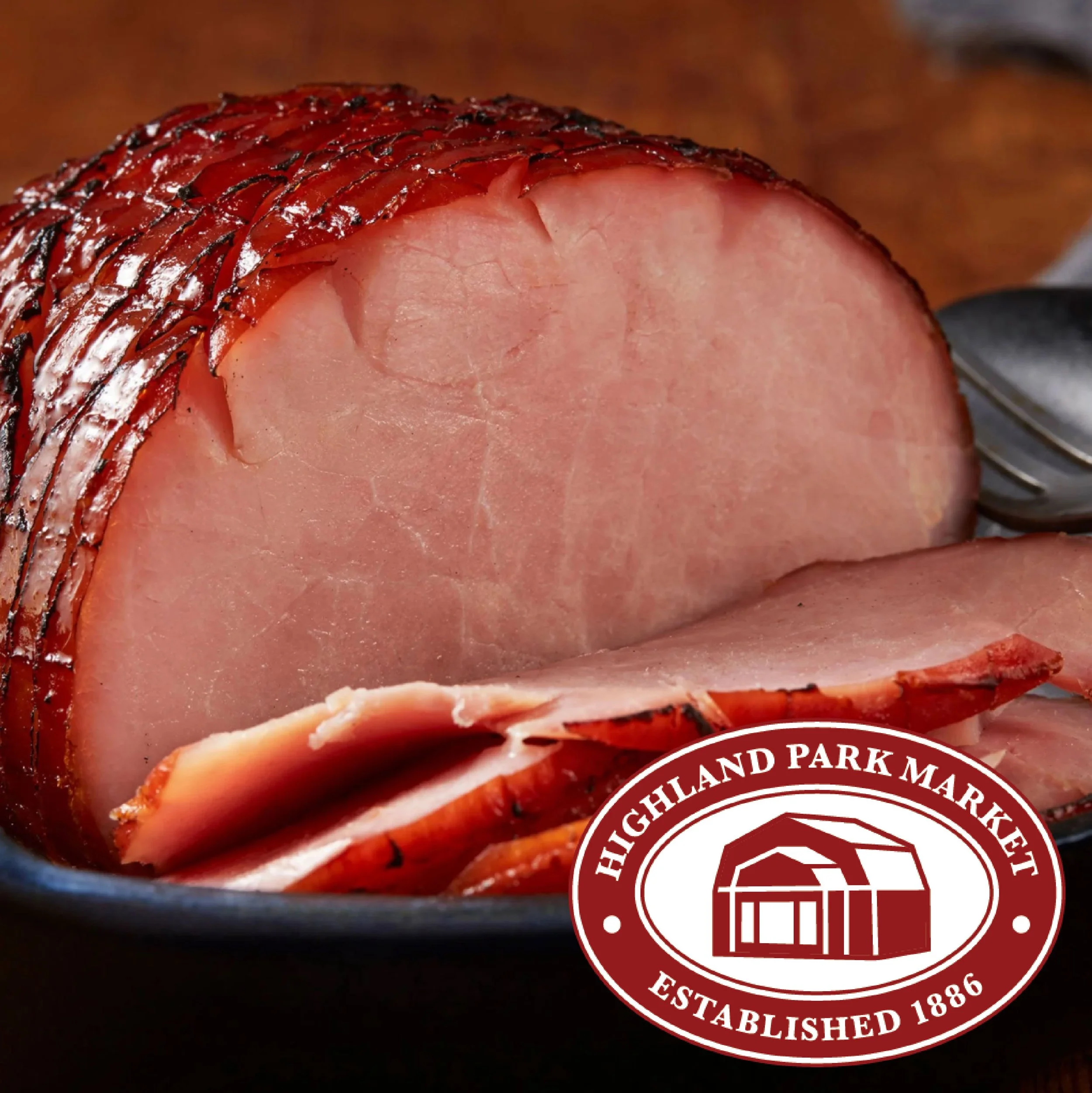 HPM's Own Boneless Ham (Sliced with Ham Glaze on Side)