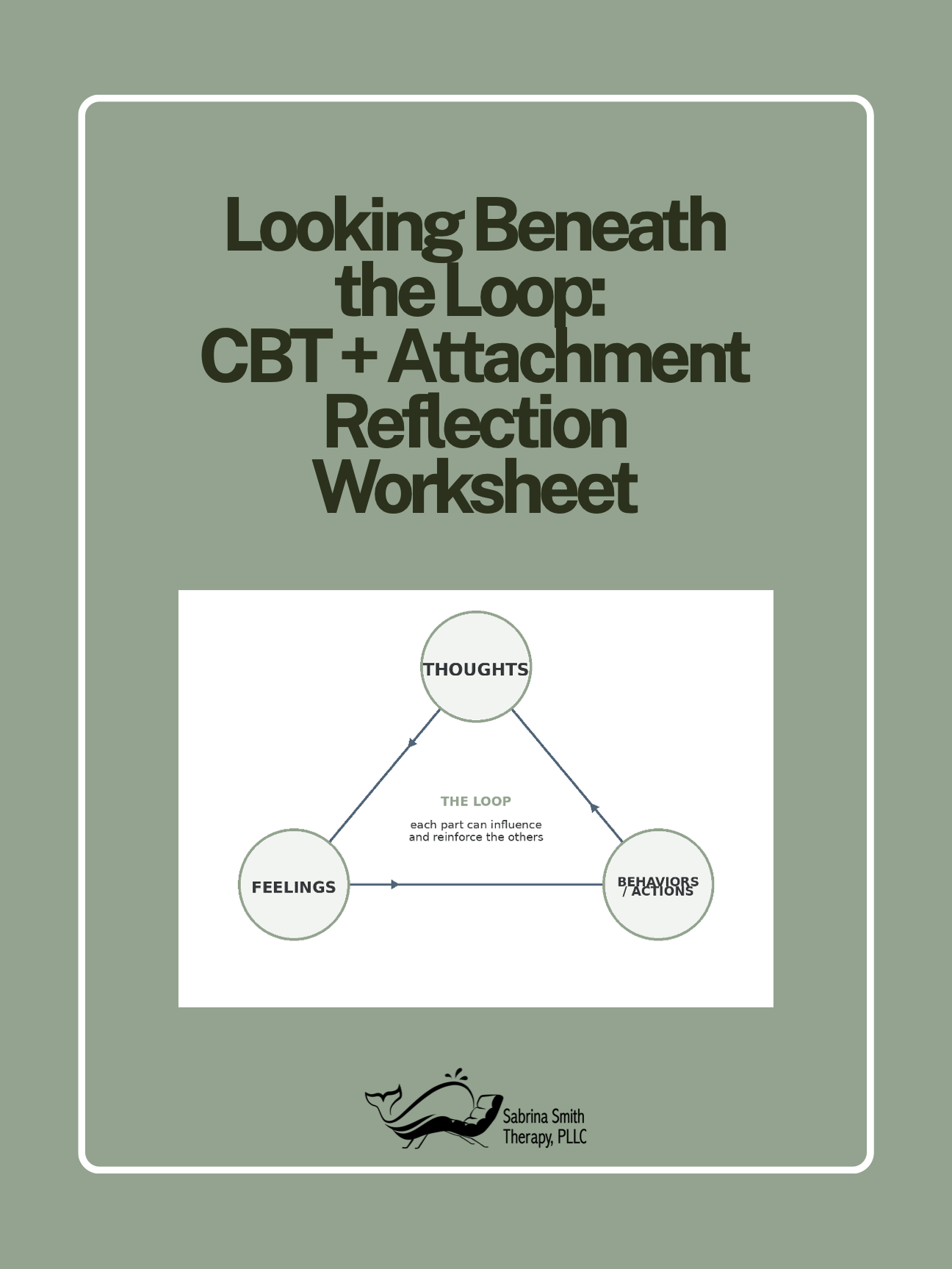 Looking Beneath the Loop: CBT + Attachment Reflection Worksheet