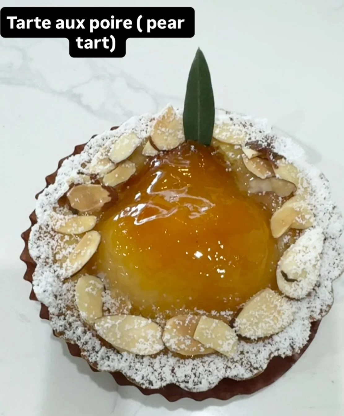 Our Tarte aux poire comes in mini tart and 16cm &hellip;