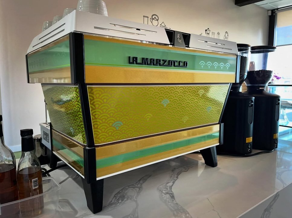 Patisserie Chantilly has equipped its coffee bar with La Marzocco ..(customize design by @productedesign )&hellip; full coffee bar in operation to provide specialty coffee and pour over coffee and tea.. #lamarzoccousa #southbaycoffee #patisseriechant