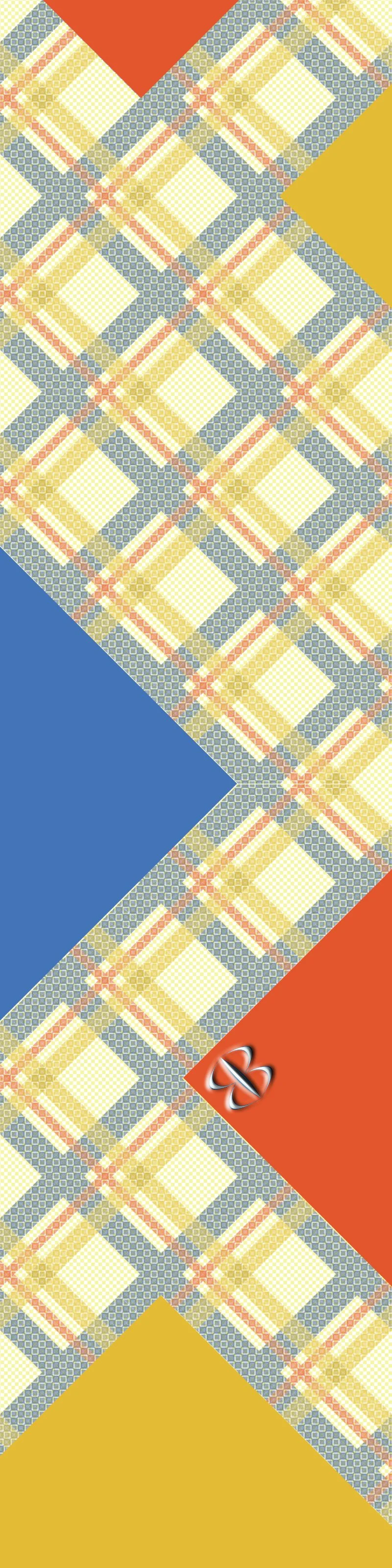 Sciarpa Tartan Inclinato 45 gradi, estetica contemporanea in cashmere e seta.