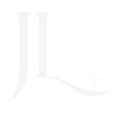 Stylized letter 'J' with a star-like sparkle on the tail, set against a black background.