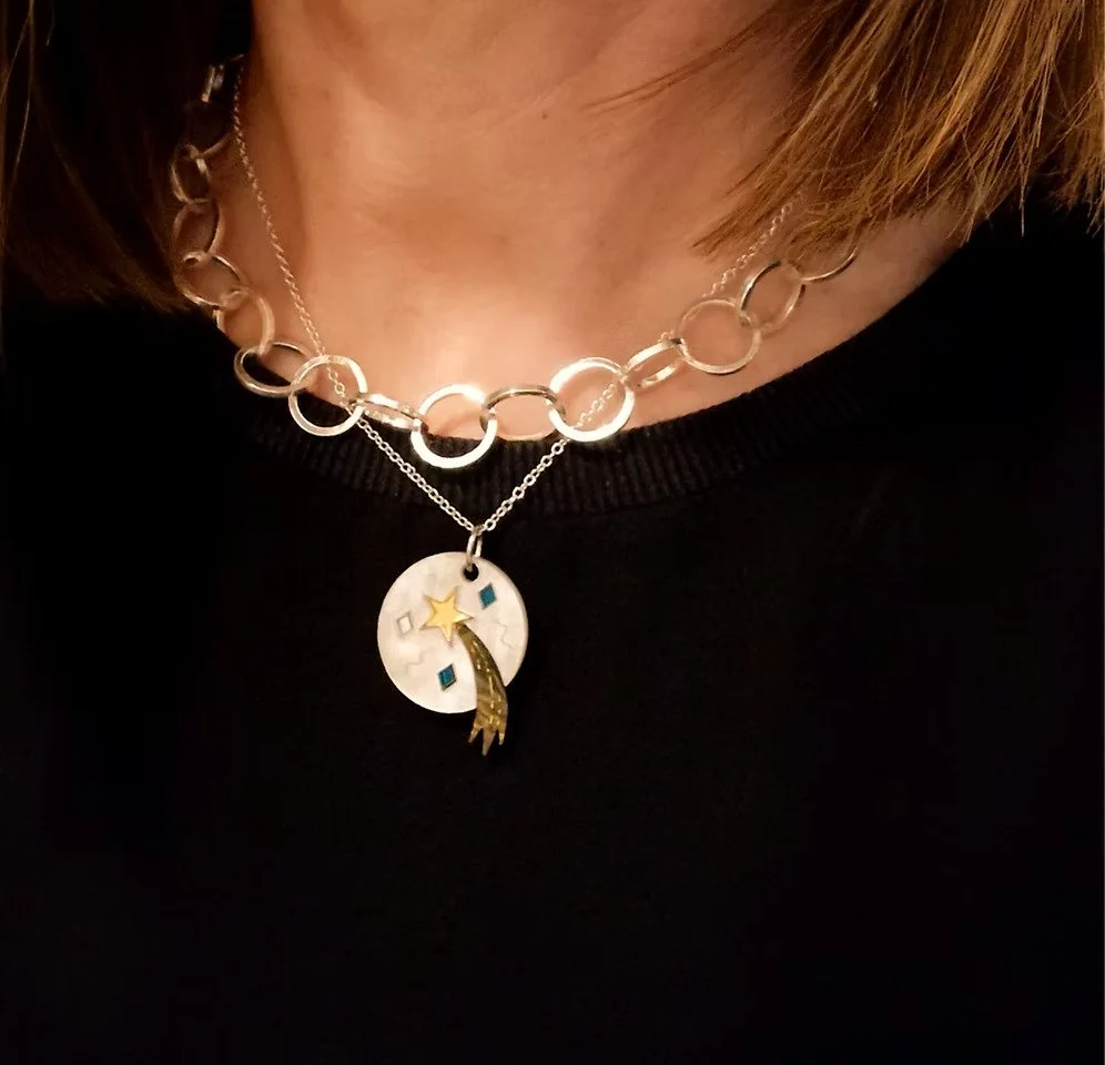 Shadow and Line Silver Chain Necklace.jpg