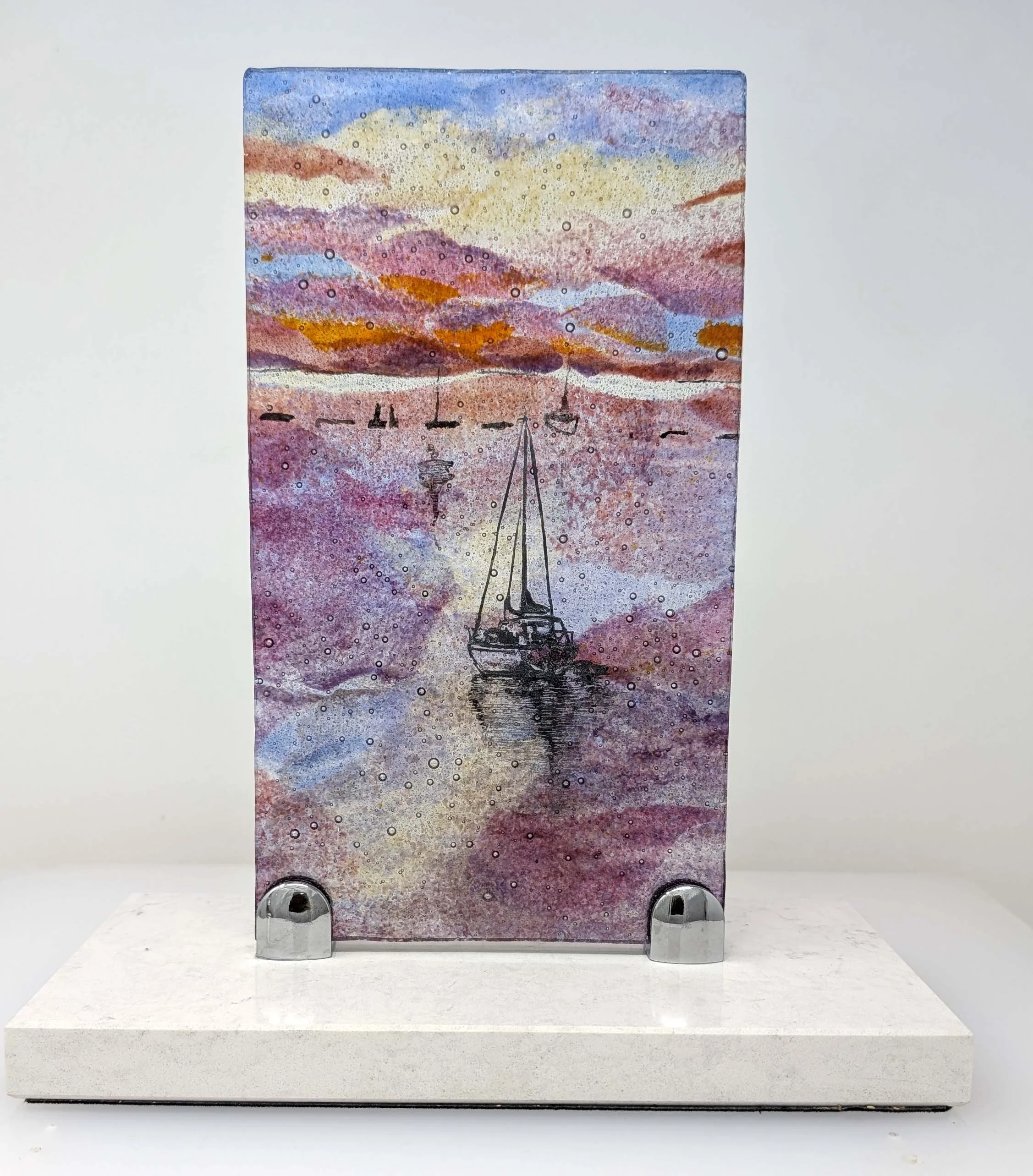 Seaside Glass Panel