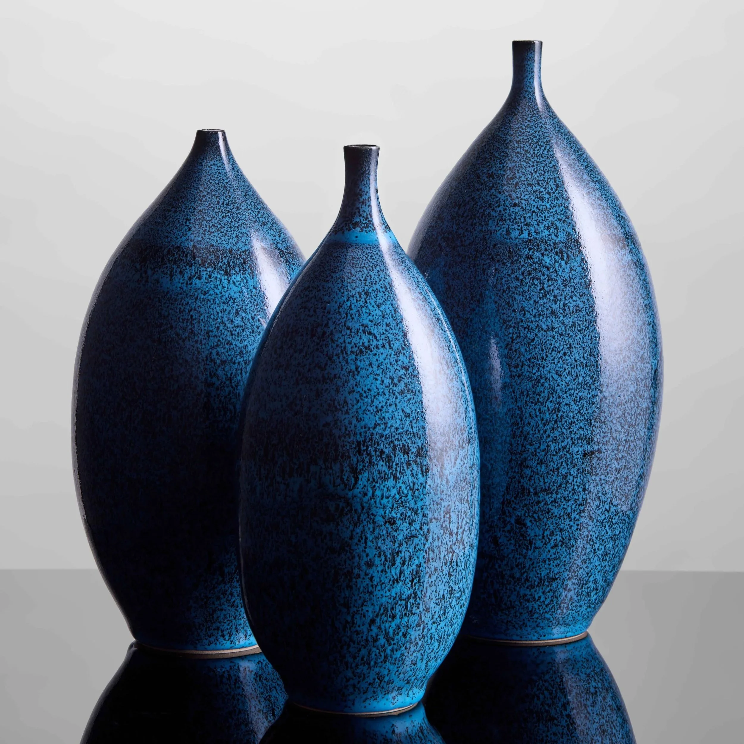 Large Blue Vases