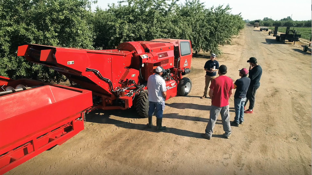 GAR trainer walking a crew through equipment safety in the field