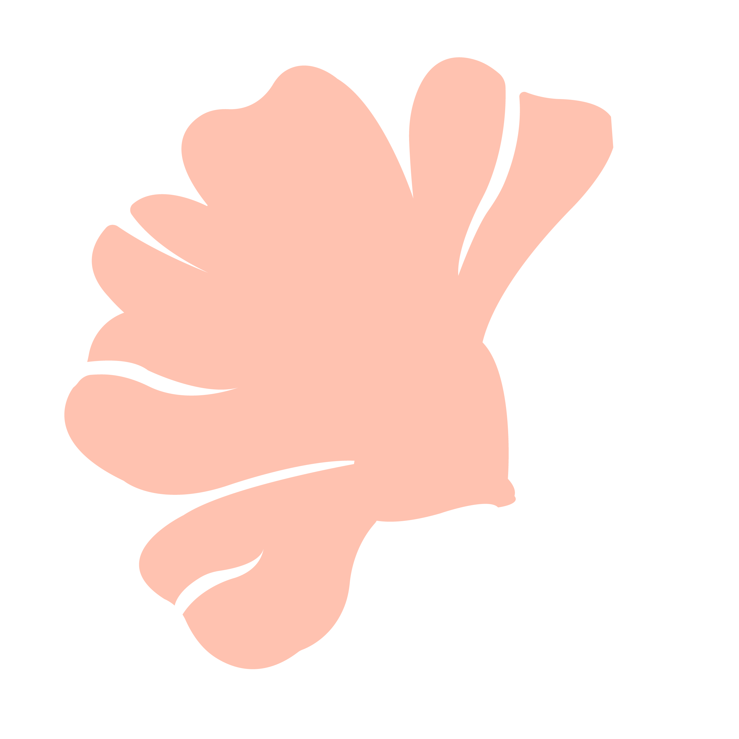 Illustration of a pink human brain shown in profile view on a black background.