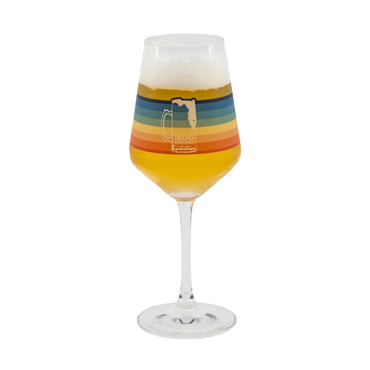 Rainbow Wine Glass - 13 oz