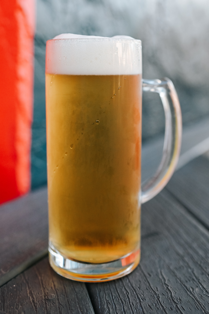 German Pilsner in a big mug