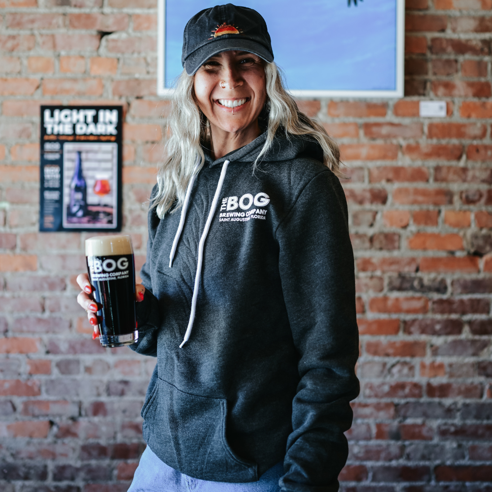 Gray and White Unisex Pullover Hoodie