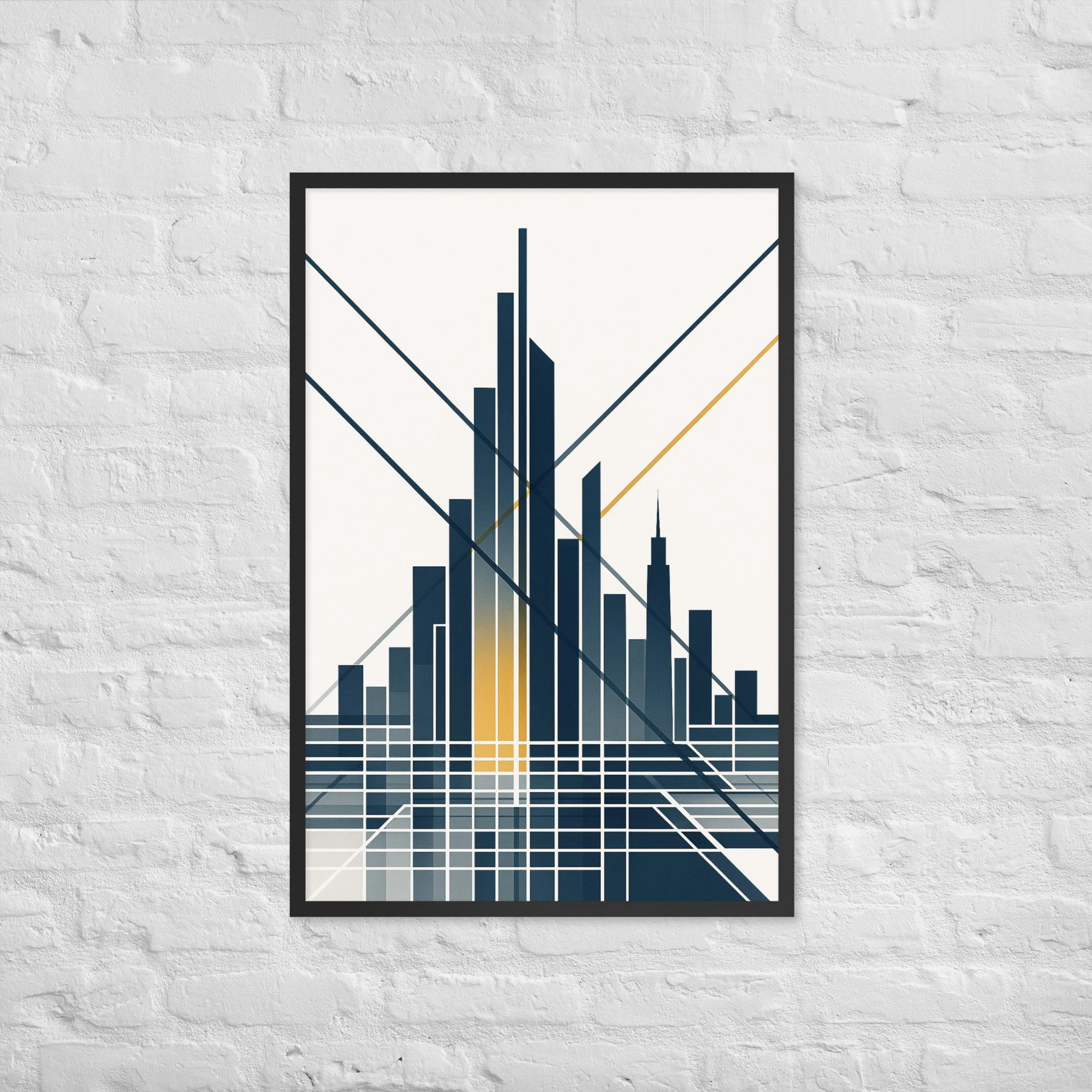 New York City Vertical Pulse | Urban Syntax Limited Edition Print