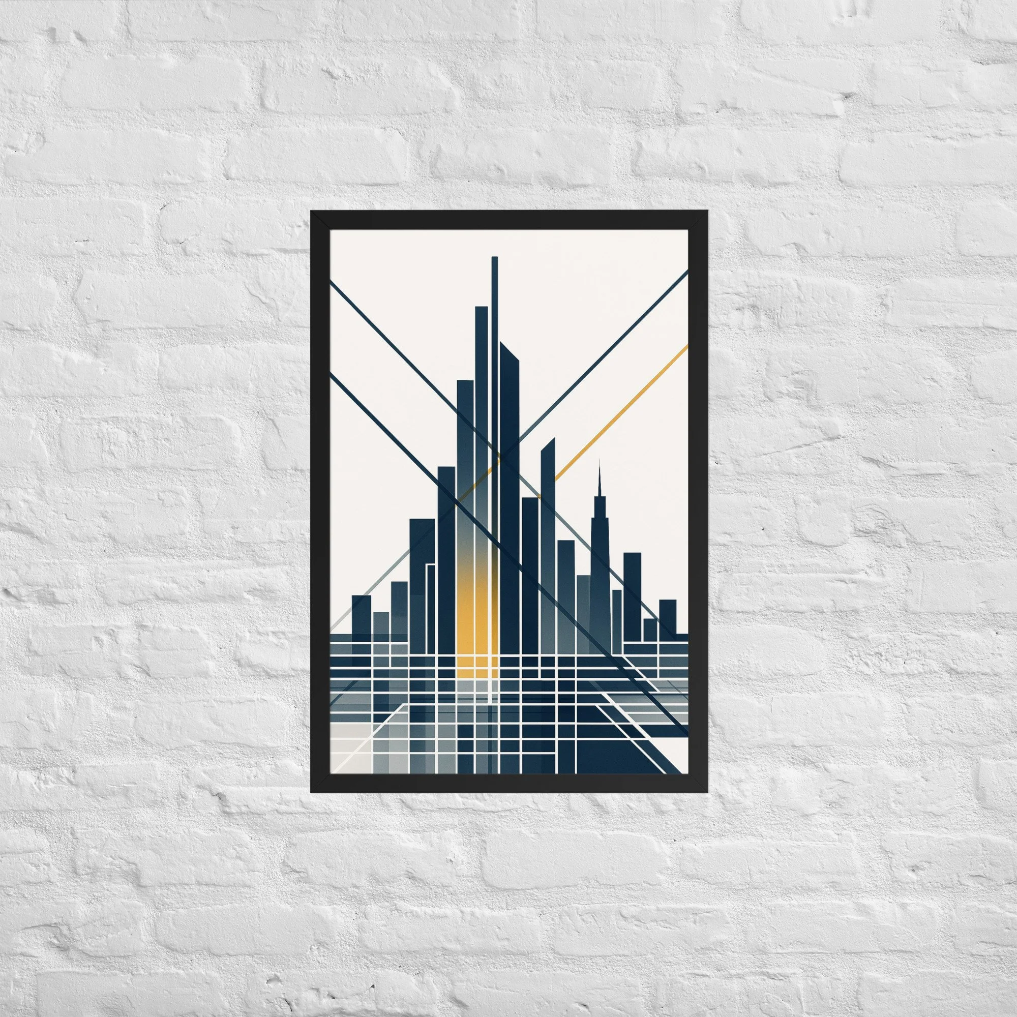 New York City Vertical Pulse | Urban Syntax Limited Edition Print