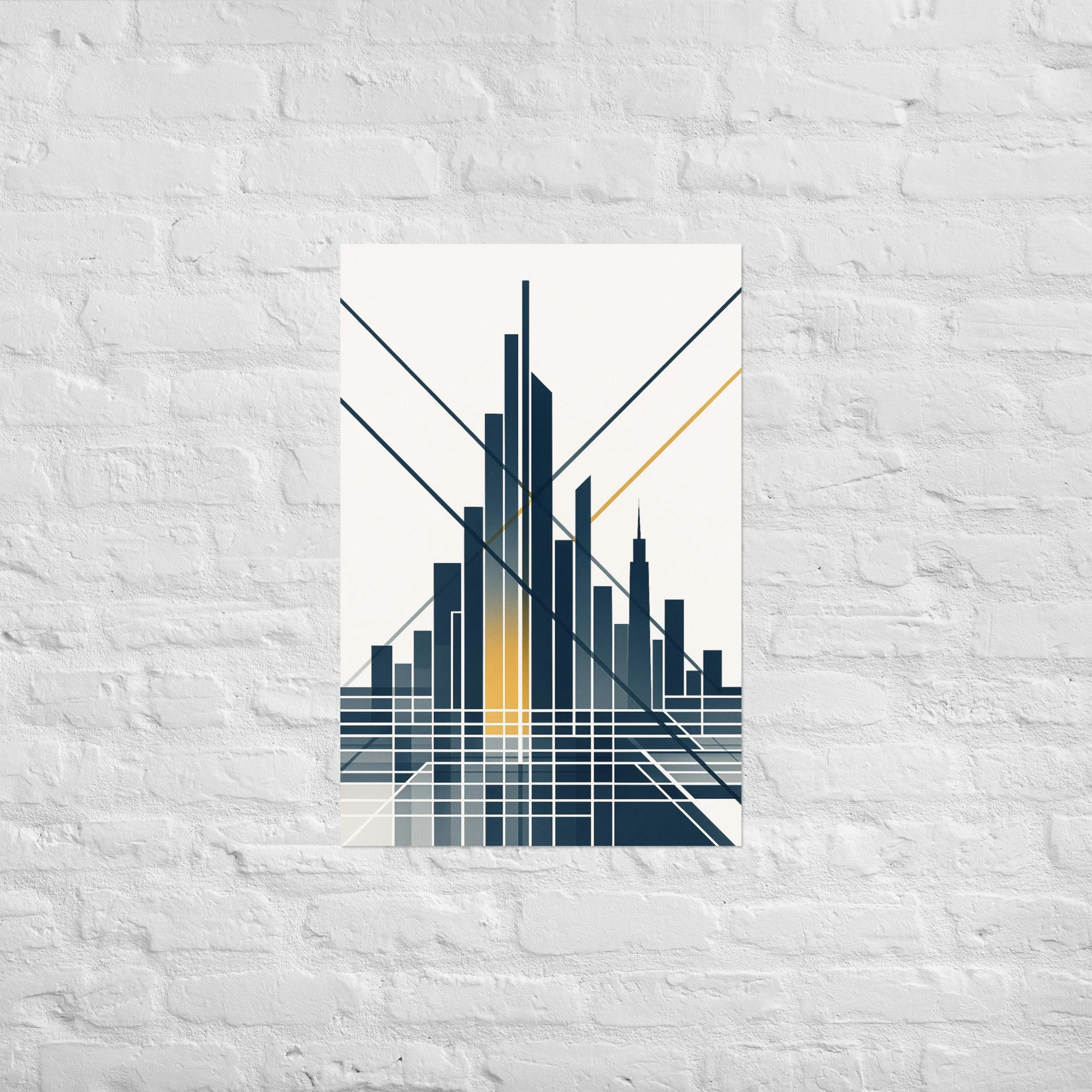 New York City Vertical Pulse | Urban Syntax Limited Edition Print