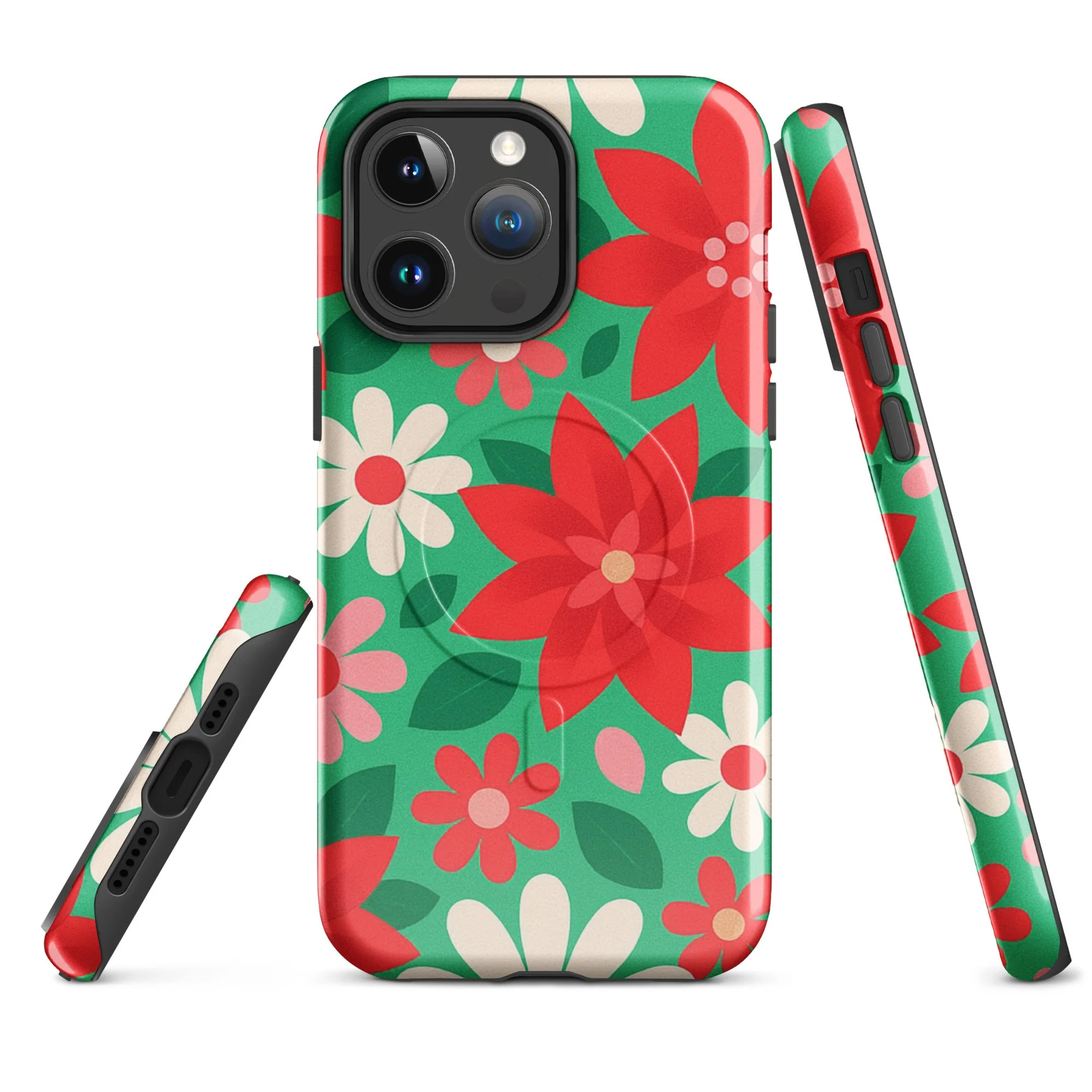 Candy Floral // Pop Christmas | Christmas Series Magsafe® Tough Case For Iphone® · Seasonal Collection