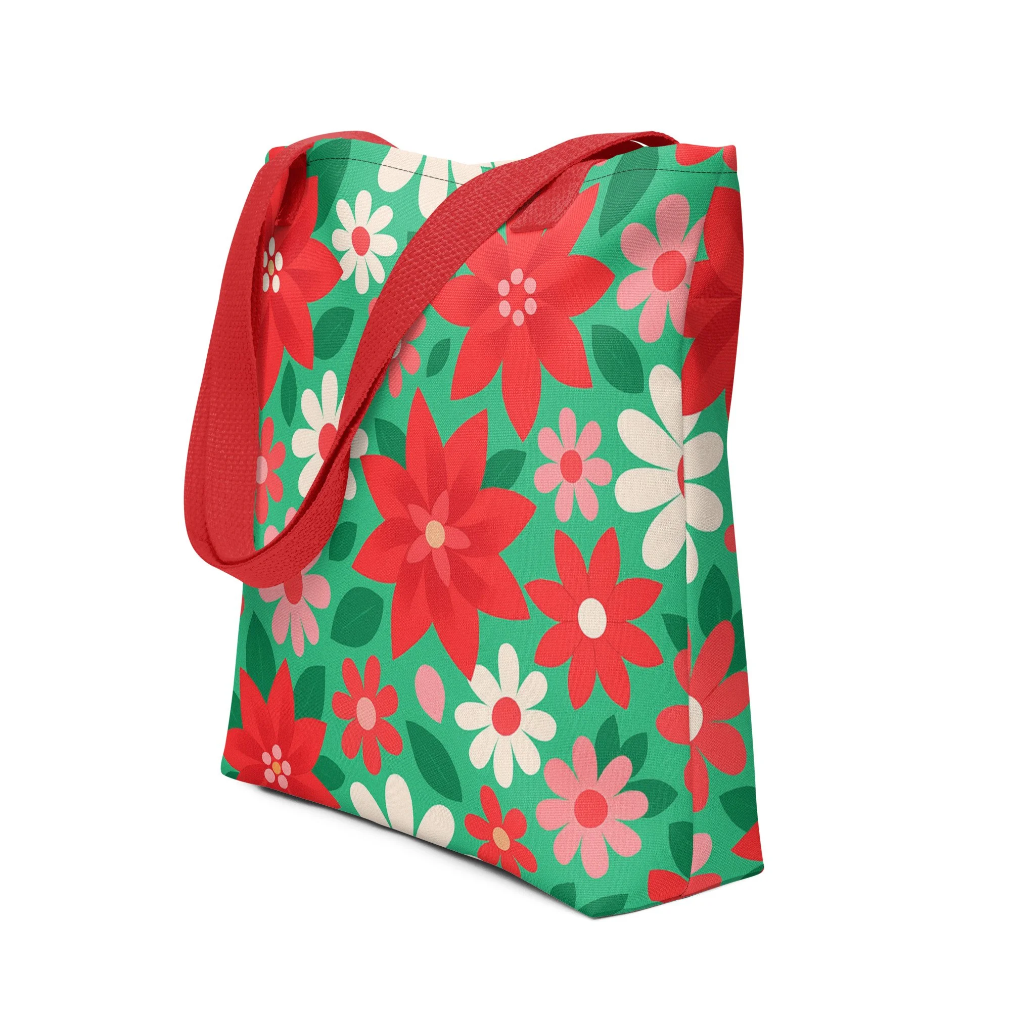 Candy Floral // Pop Christmas | Christmas Series Tote Bag · Seasonal Collection