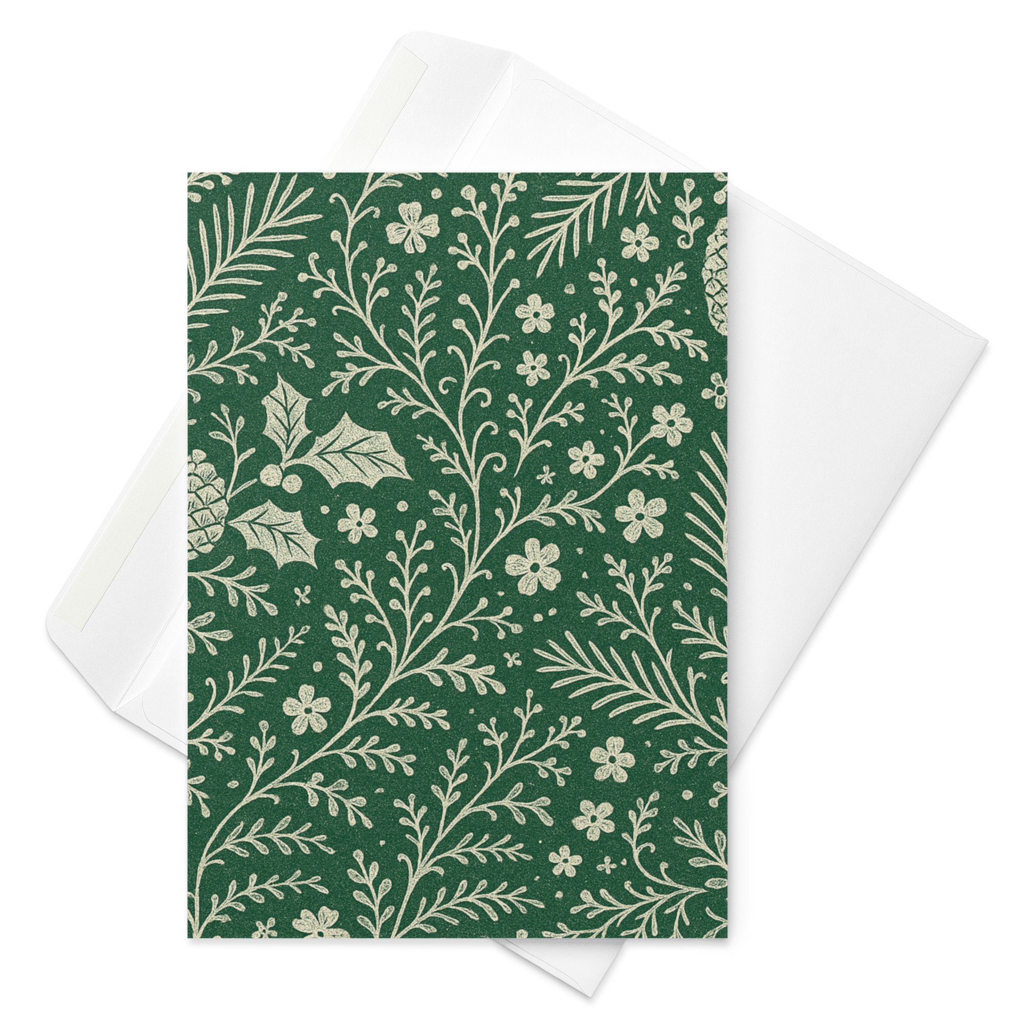 Evergreen Lace // Winter Botanica | Christmas Greeting Card · Seasonal Collection