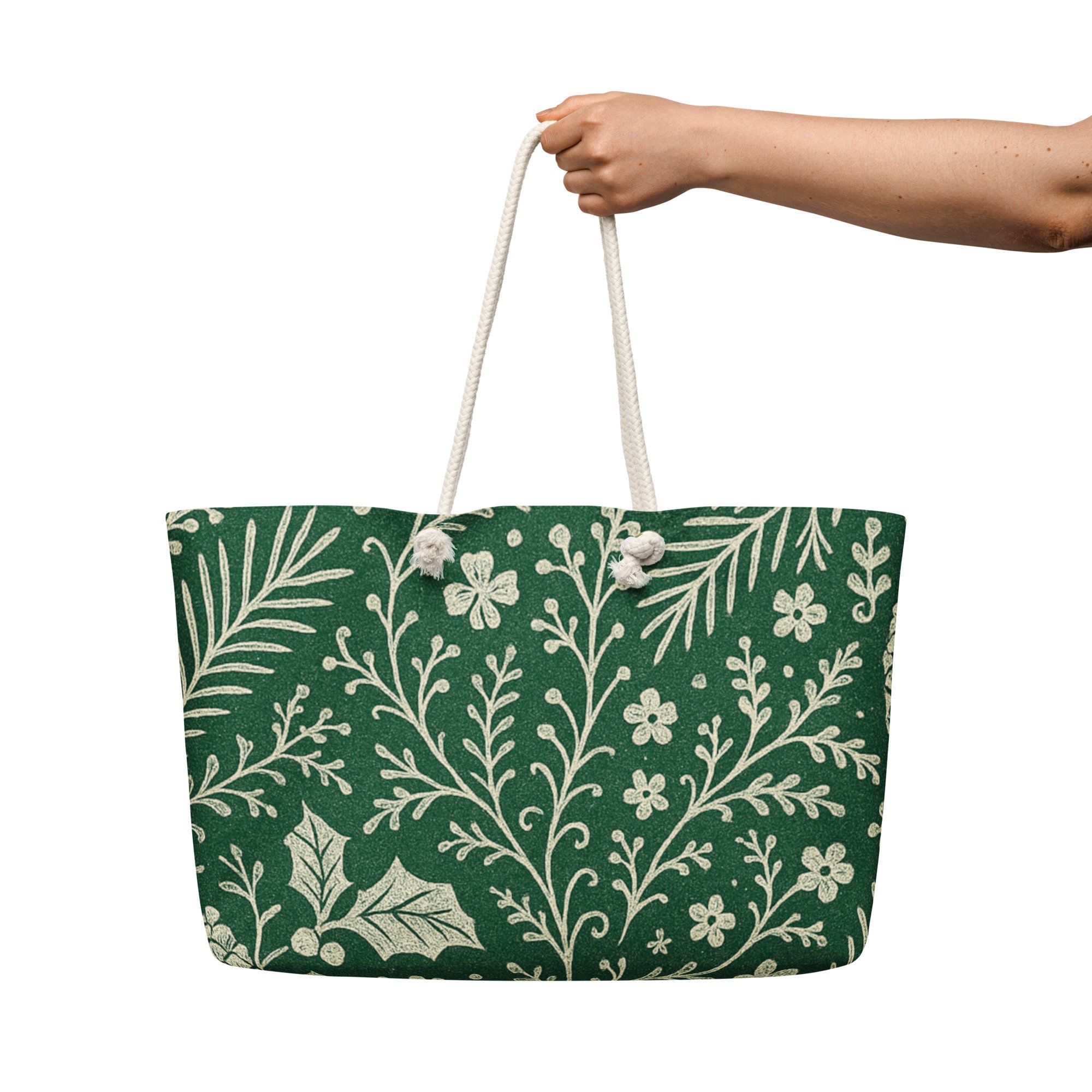 Evergreen Lace // Winter Botanica | Christmas Weekender Bag · Seasonal Collection
