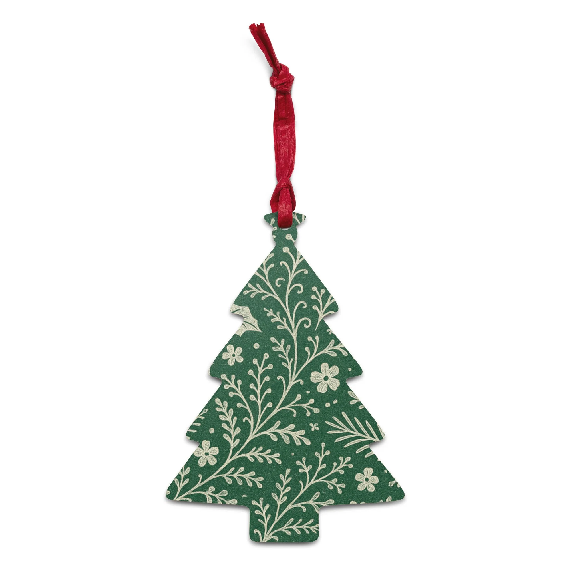 Evergreen Lace // Winter Botanica | Christmas Wooden Ornament · Seasonal Collection