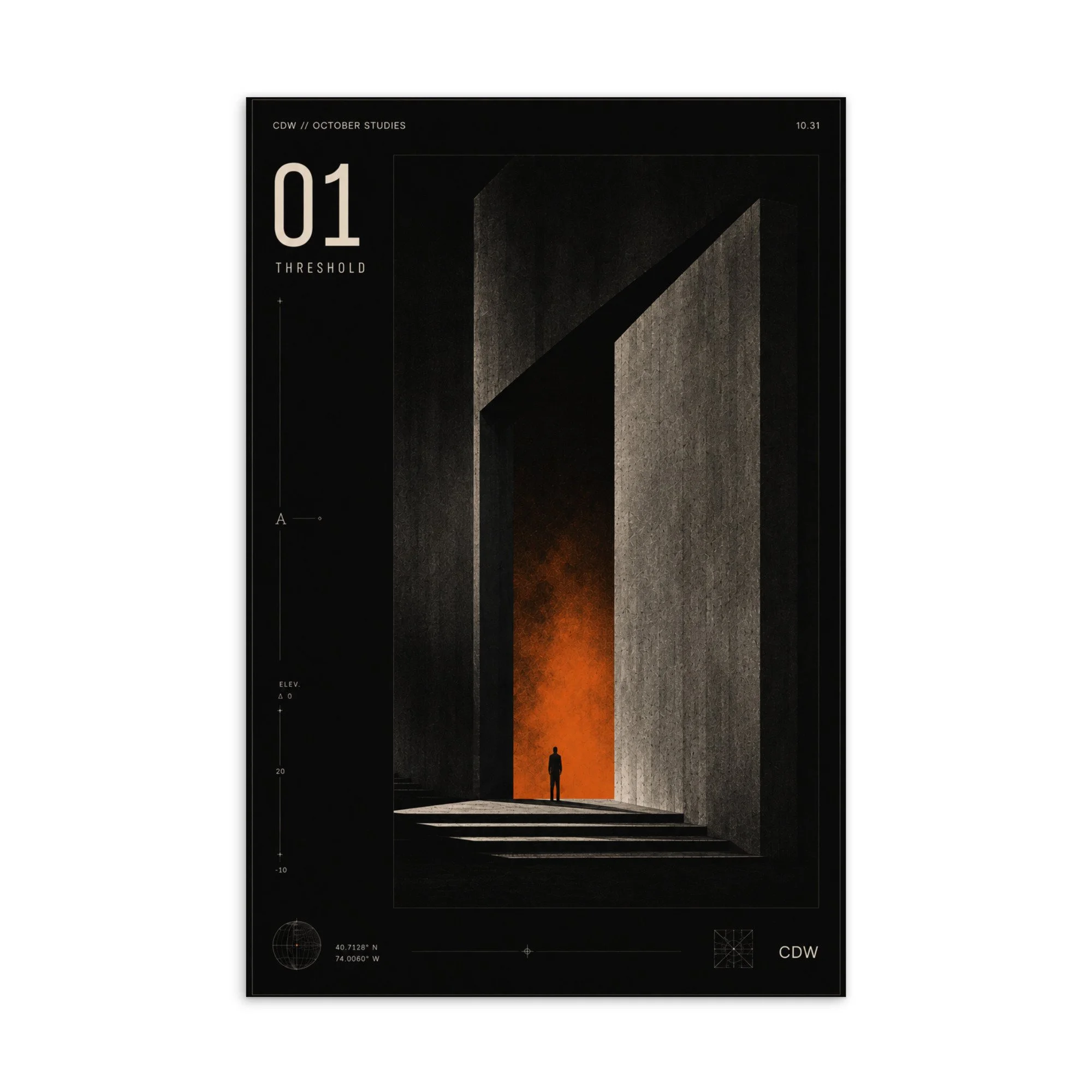 October Studies | Threshold Art Card · Study 01