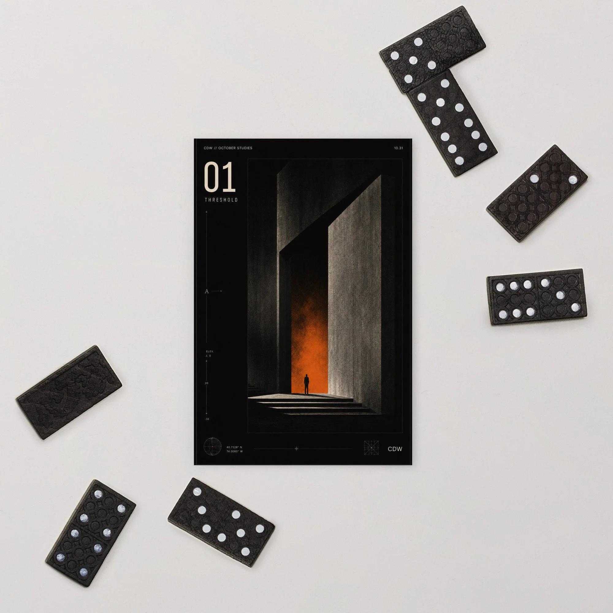 October Studies | Threshold Art Card · Study 01